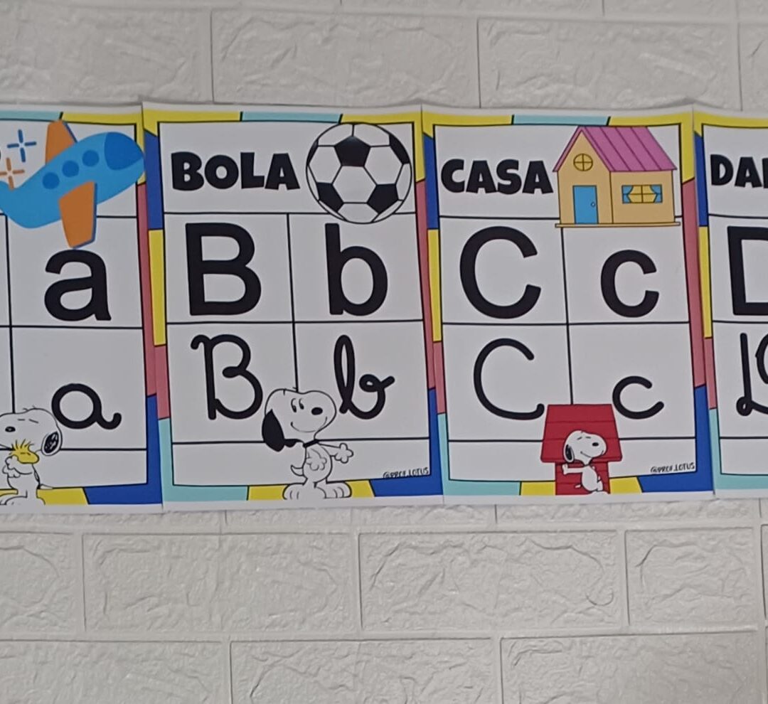 ALFABETO DE PAREDE SNOOPY