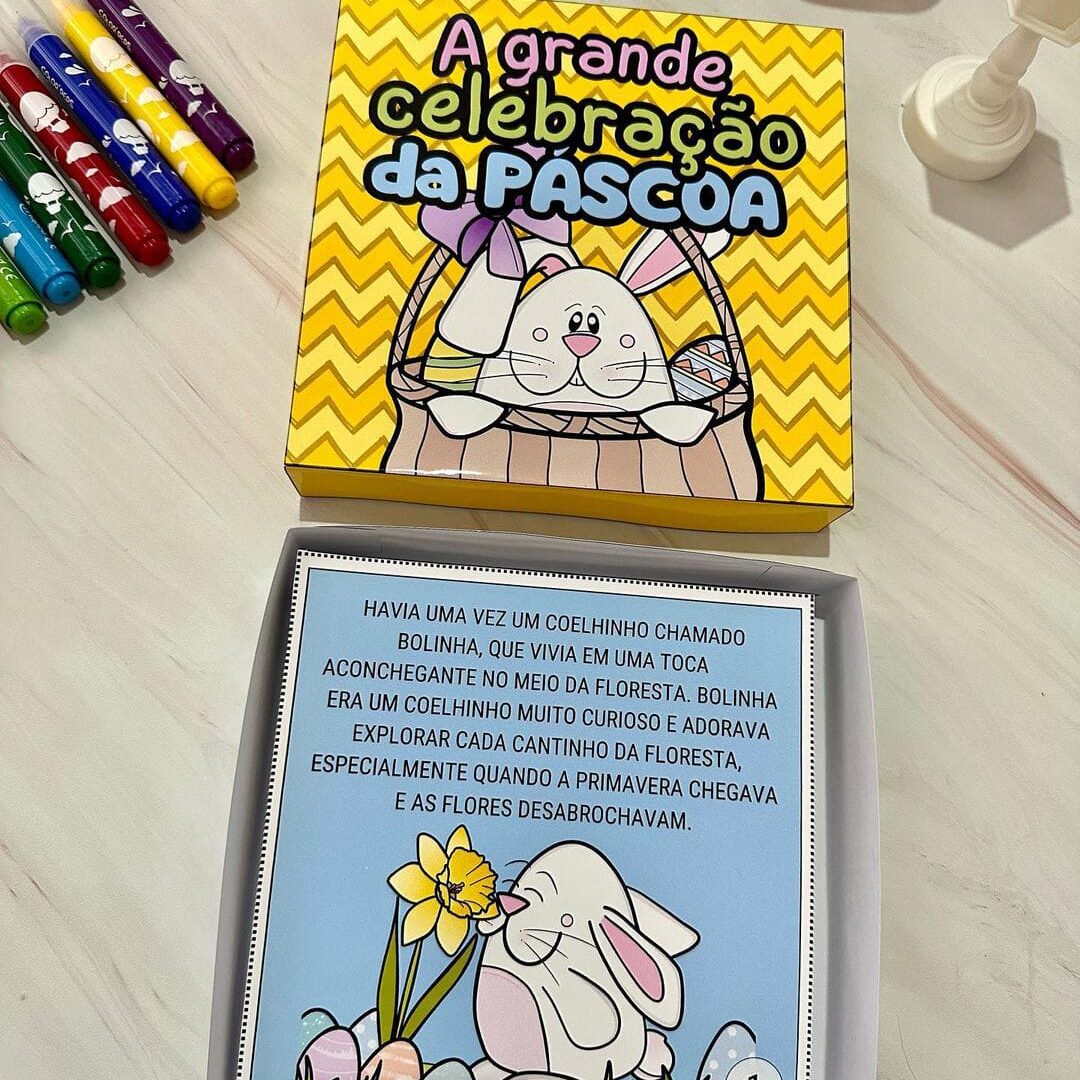 LIVRINHO NA CAIXA A GRANDE CELEBRAÇÃO DA PÁSCOA