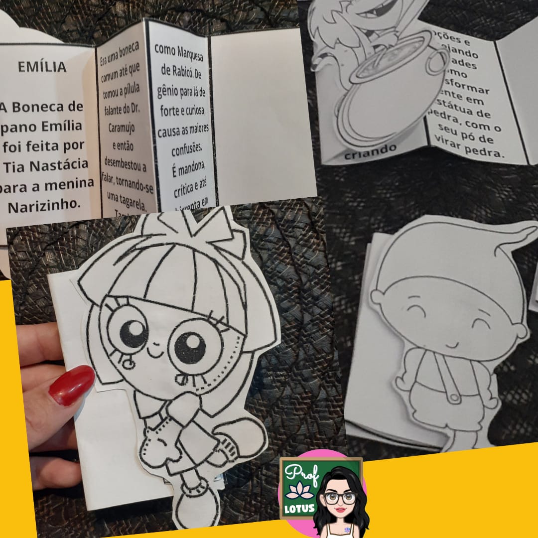 MINI LIVROS PERSONAGENS SÍTIO DO PICA-PAU AMARELO - Imagem 4