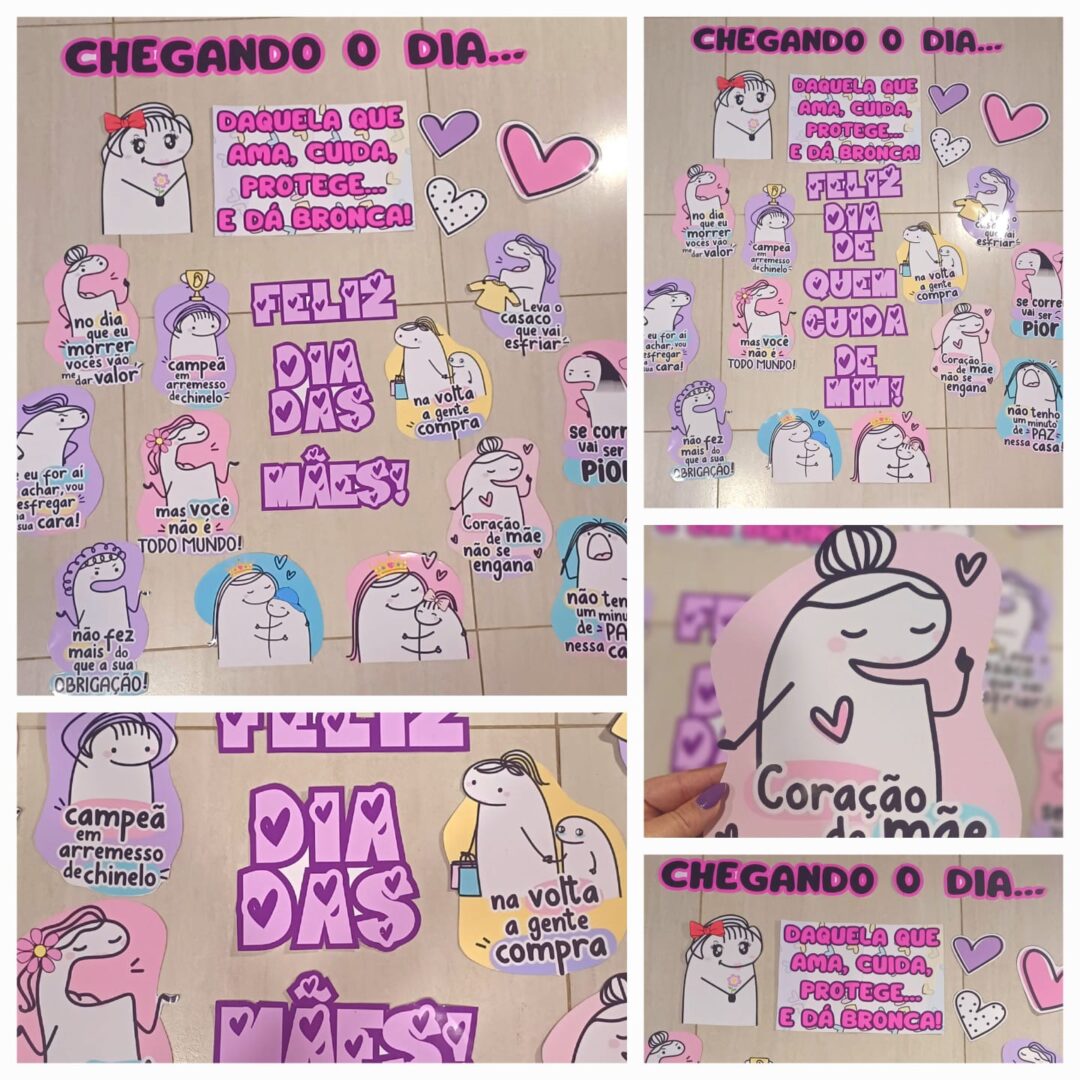 PAINEL MEMES DAS MÃES/DE QUEM CUIDA DE MIM FLORKS