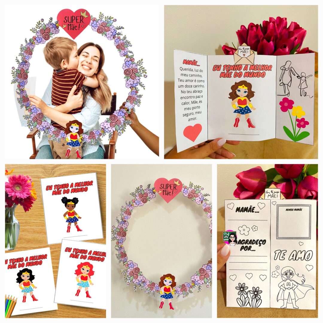 BAMBOLÊ + LAPBOOK DIA DAS MÃES