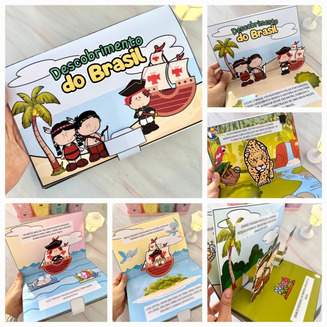 LIVRO 3D DESCOBRIMENTO DO BRASIL