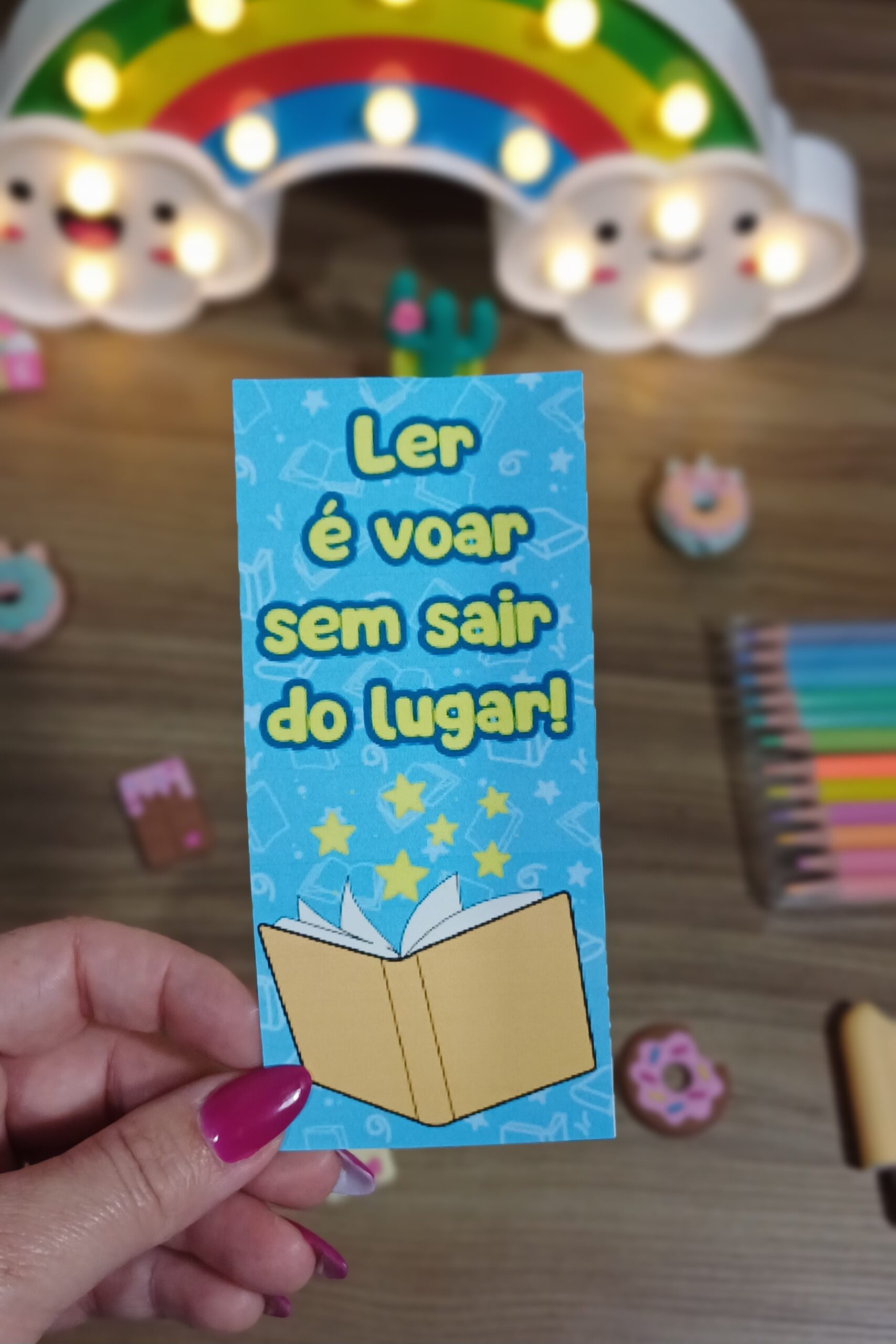 MOLDURA BAMBOLÊ LER É VOAR - Imagem 2