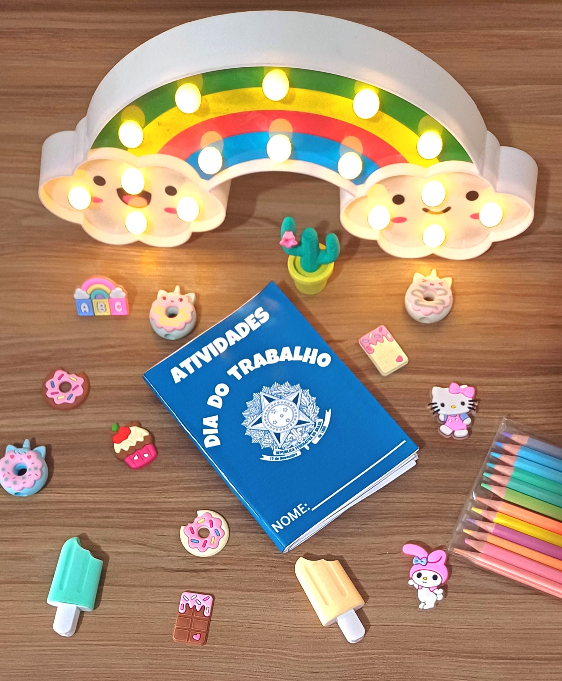 ATIVIDADES DIA DO TRABALHADOR EM FORMA DE CARTEIRA DE TRABALHO - Imagem 11