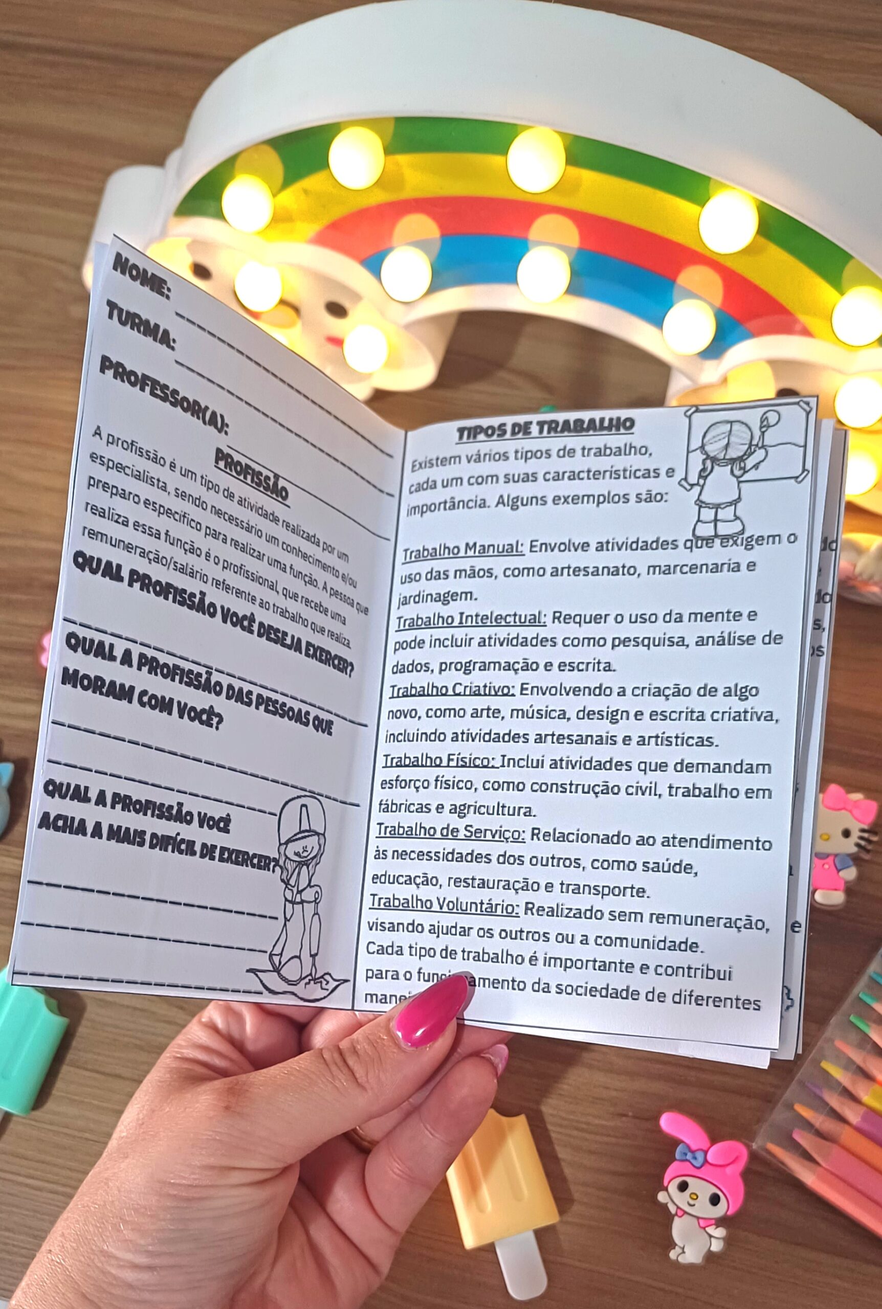 ATIVIDADES DIA DO TRABALHADOR EM FORMA DE CARTEIRA DE TRABALHO - Imagem 8