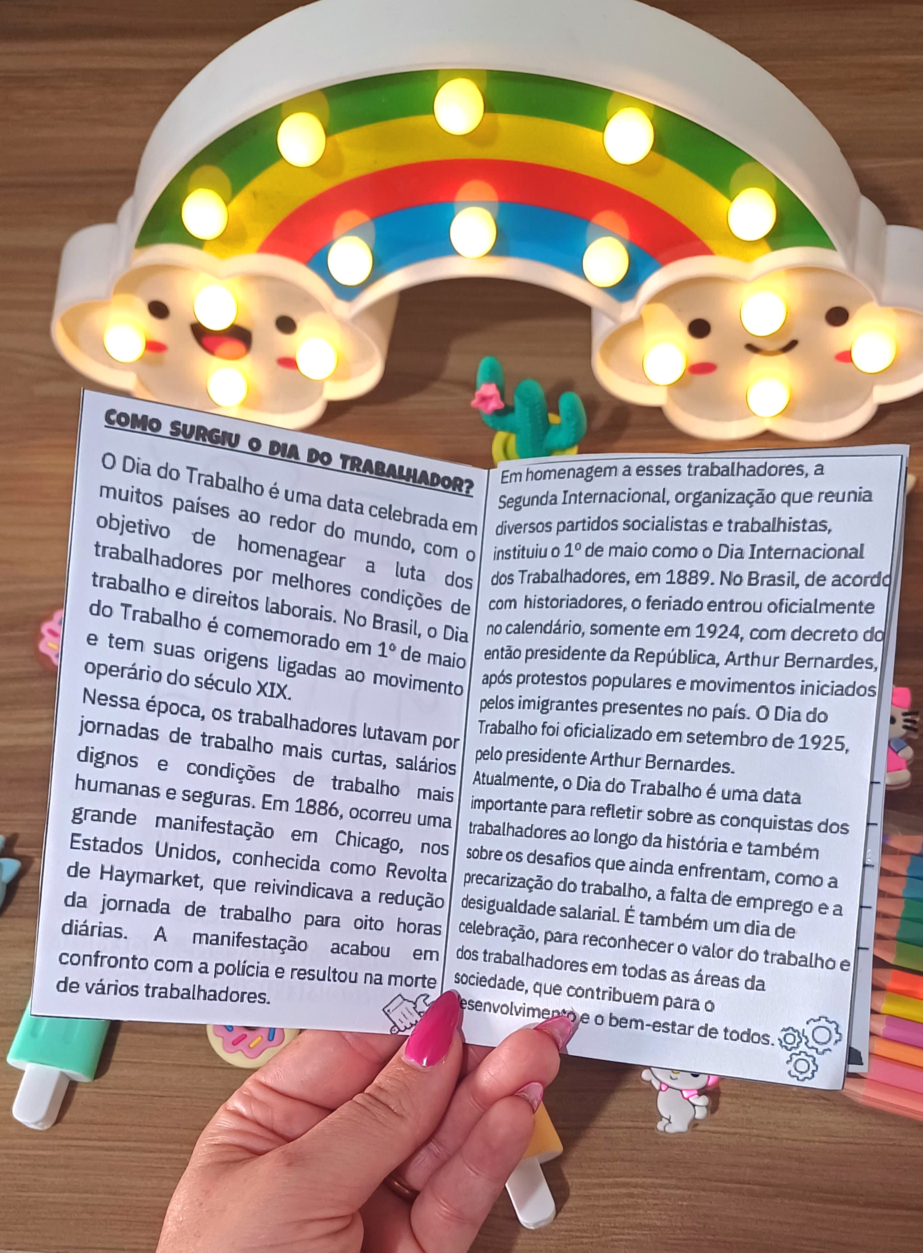 ATIVIDADES DIA DO TRABALHADOR EM FORMA DE CARTEIRA DE TRABALHO - Imagem 6