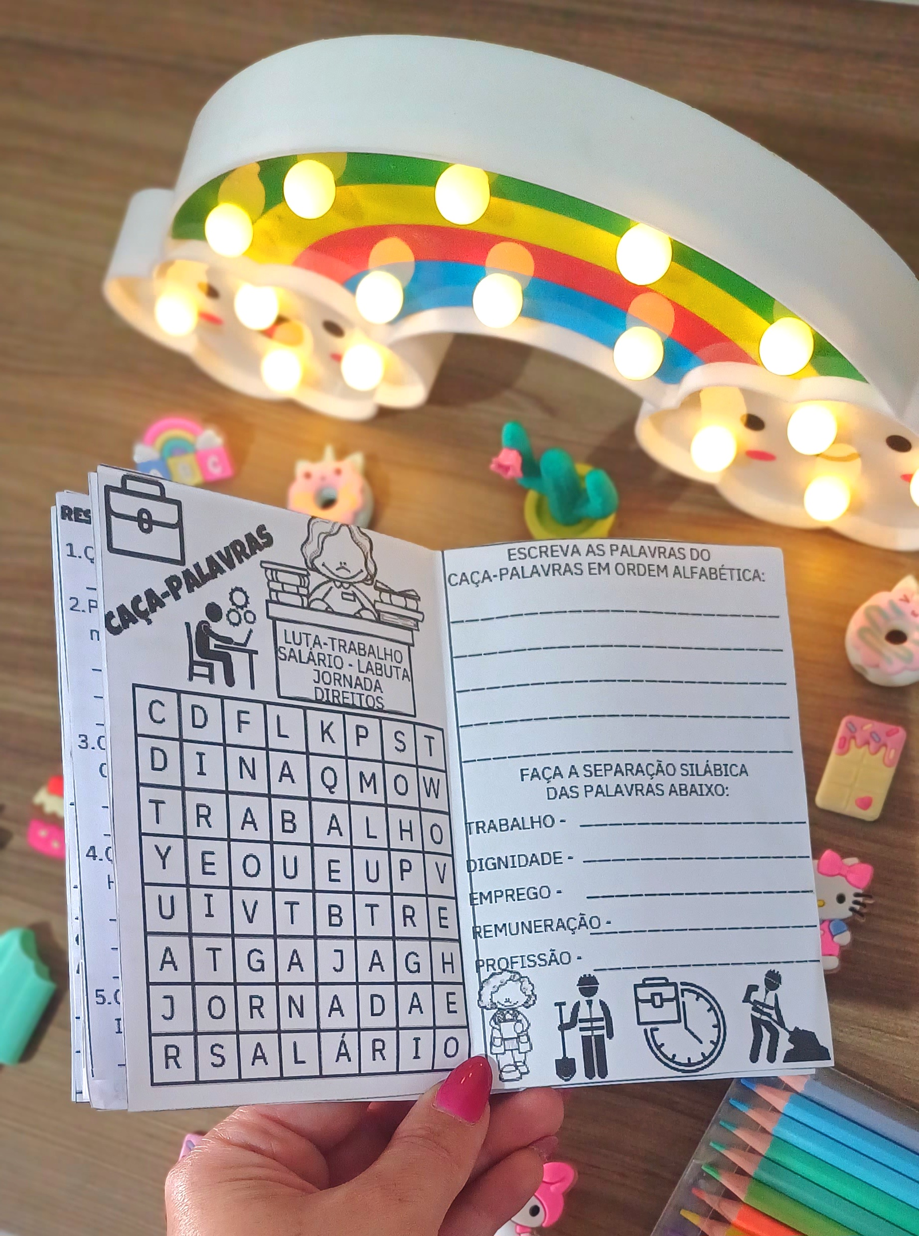 ATIVIDADES DIA DO TRABALHADOR EM FORMA DE CARTEIRA DE TRABALHO - Imagem 4