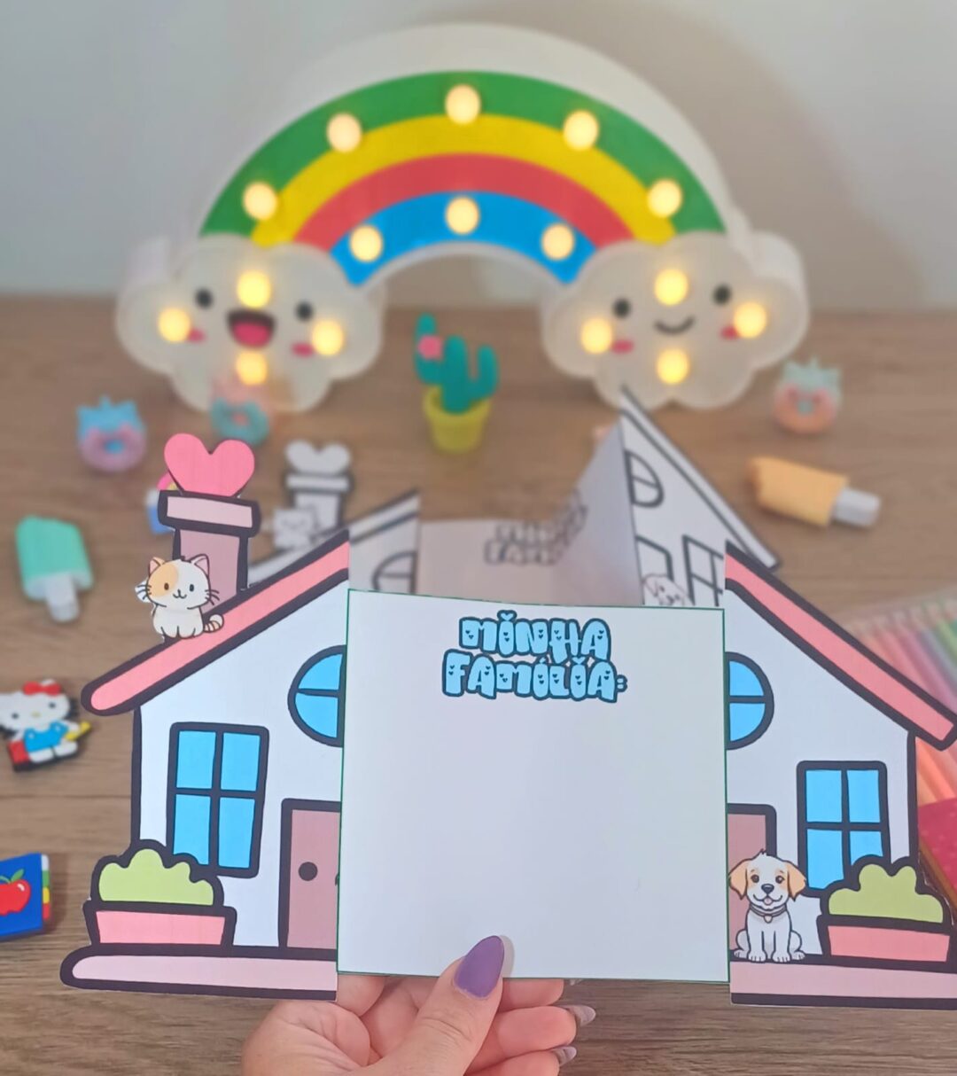 MOLDURA BAMBOLÊ FAMÍLIA – Prof Lotus – Recursos Pedagógicos