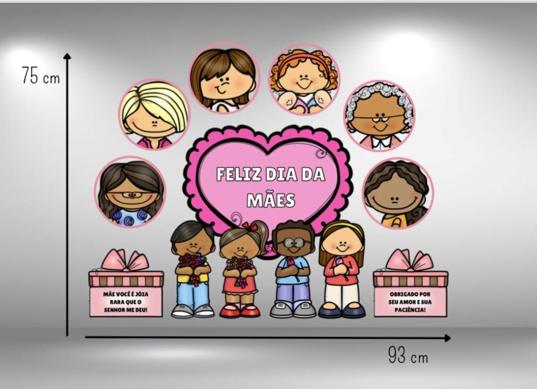 PAINEL + MOLDURA DIA DAS MÃES - Imagem 9