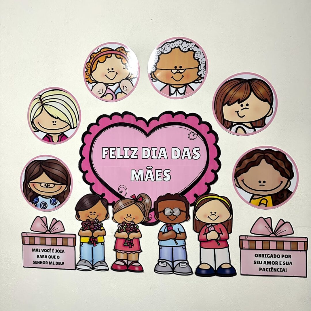 PAINEL + MOLDURA DIA DAS MÃES