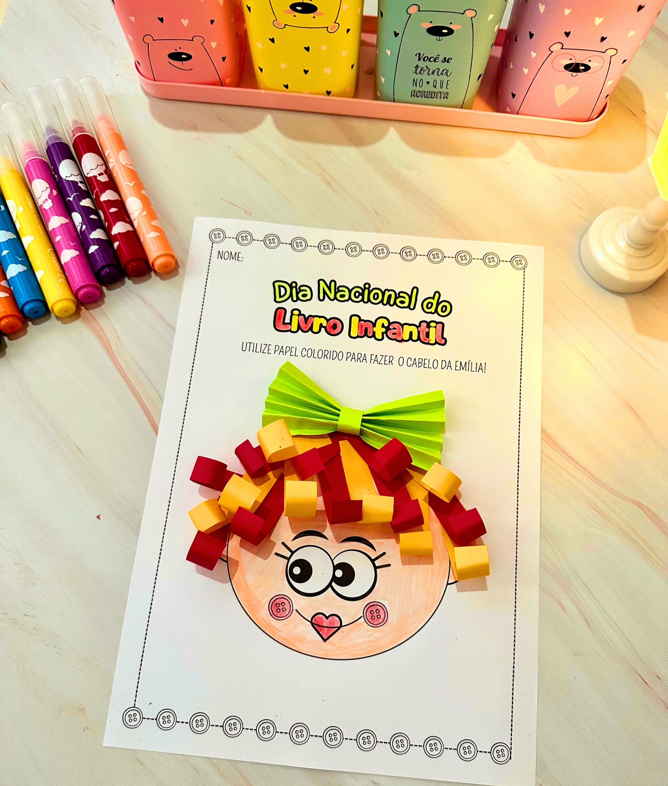 ATIVIDADE CABELINHO DA EMÍLIA PARA COLORIR - Imagem 3