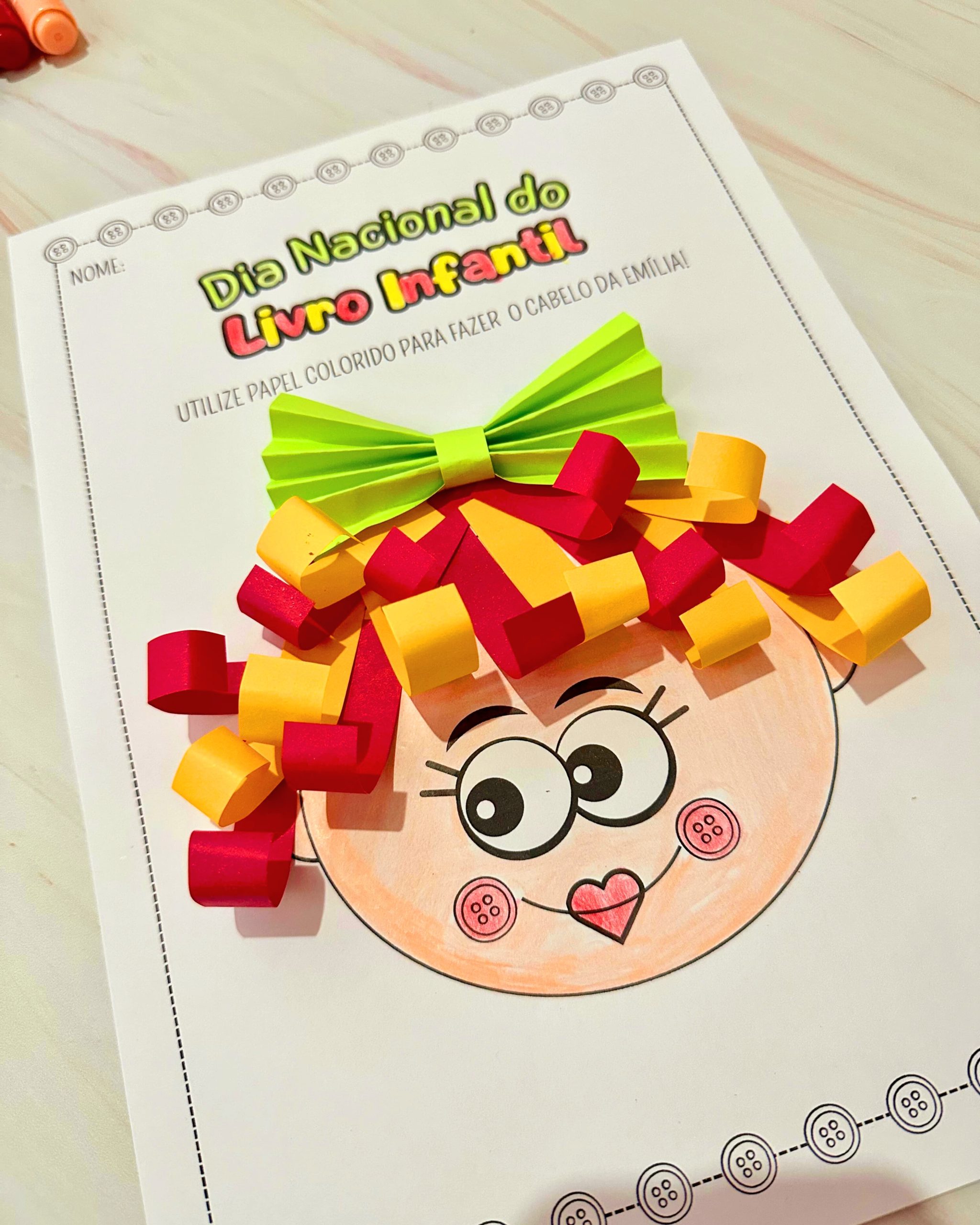 ATIVIDADE CABELINHO DA EMÍLIA PARA COLORIR - Imagem 4