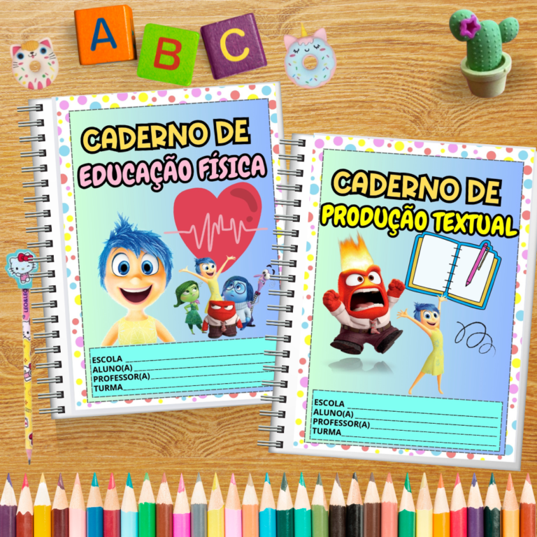 CAPAS DE CADERNO DIVERTIDAMENTE – Prof Lotus – Recursos Pedagógicos
