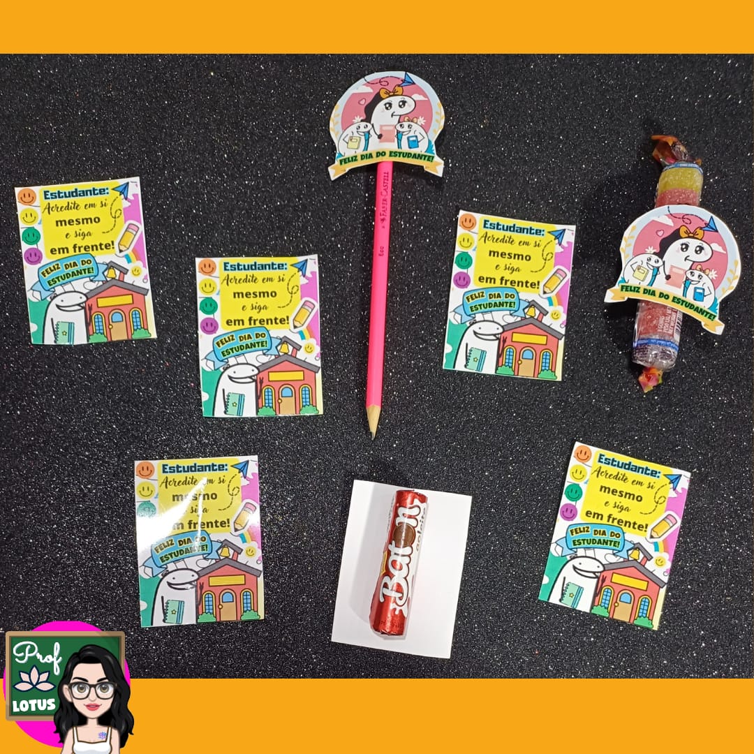 PAINEL DIA ESTUDANTE + TAG LEMBRANCINHAS FLORKS - Imagem 4