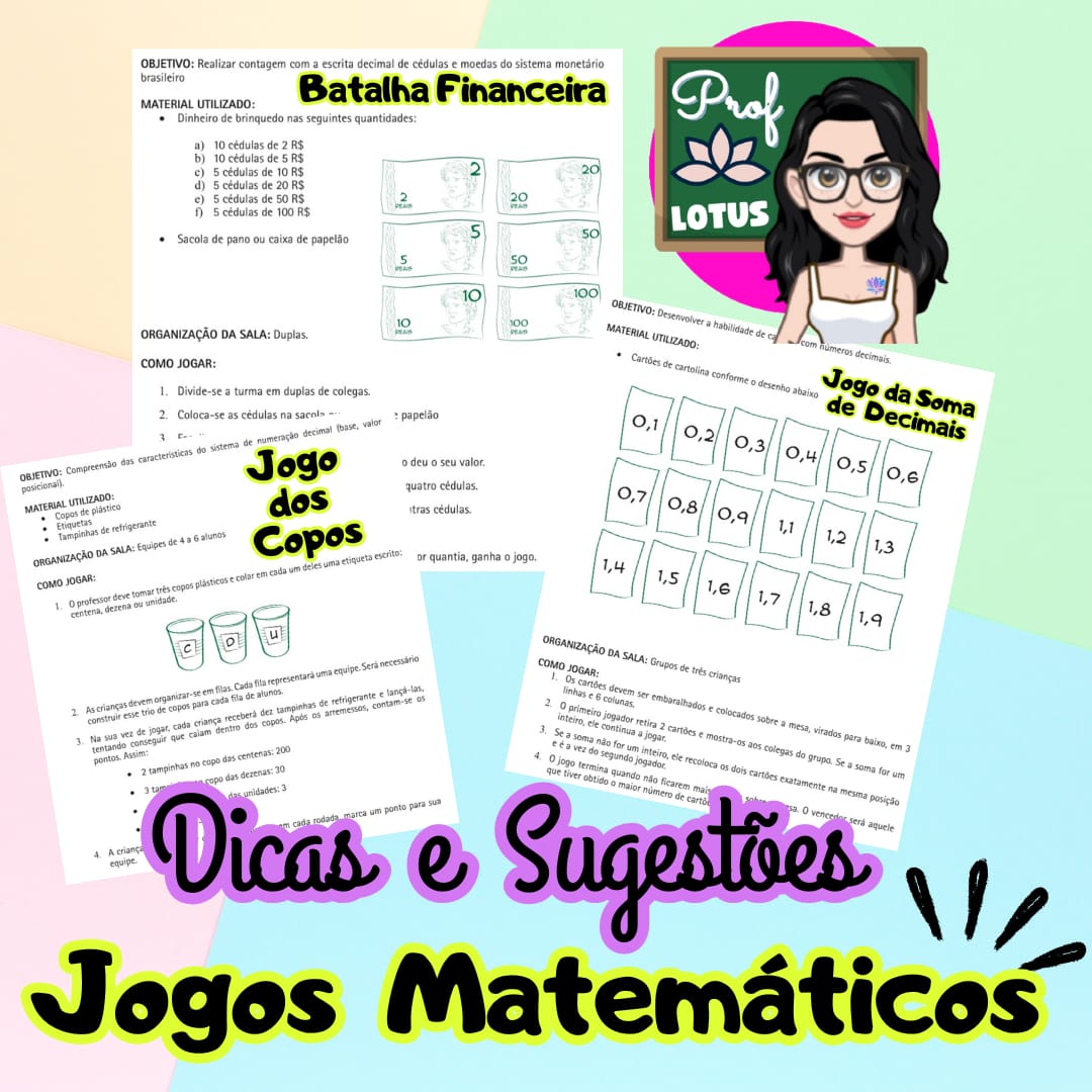 DICAS E SUGESTÕES JOGOS MATEMÁTICOS