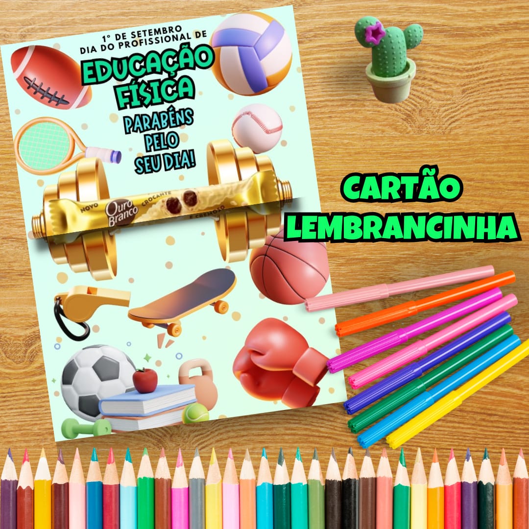 CARTÃO DIA DO PROFISSIONAL DE EDUCAÇÃO FÍSICA