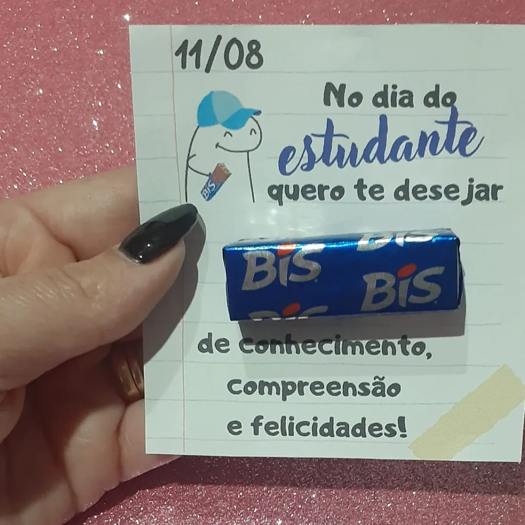 LEMBRANCINHAS DIA DO ESTUDANTE FLORKS