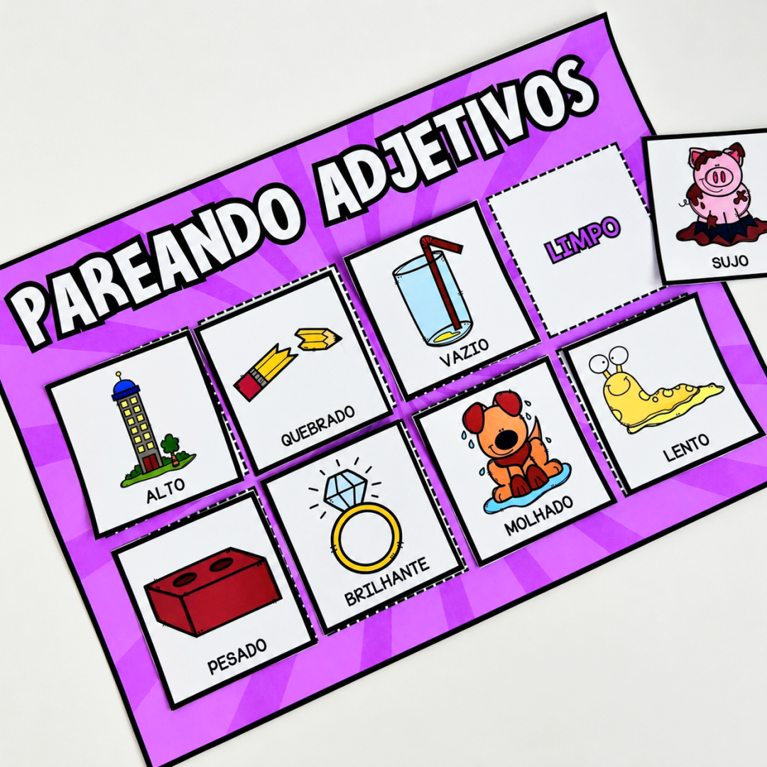 PAREANDO ADJETIVOS ANTÔNIMOS