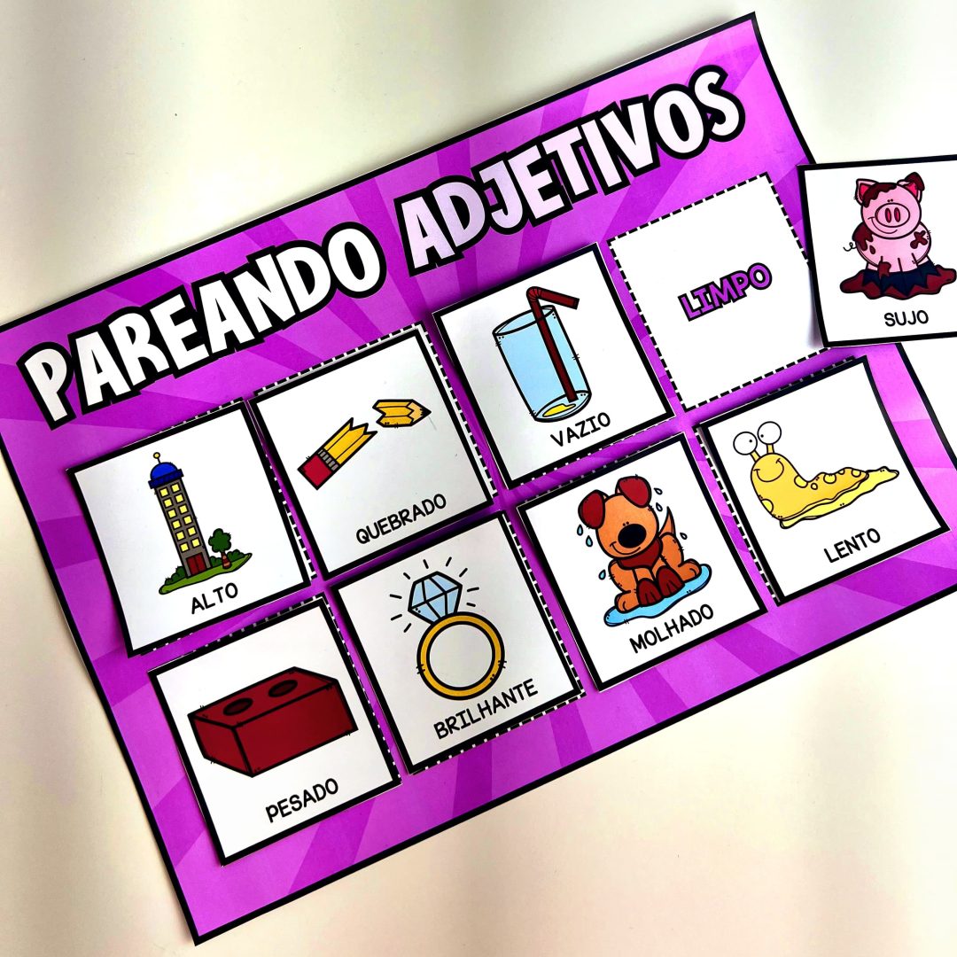 PAREANDO ADJETIVOS ANTÔNIMOS