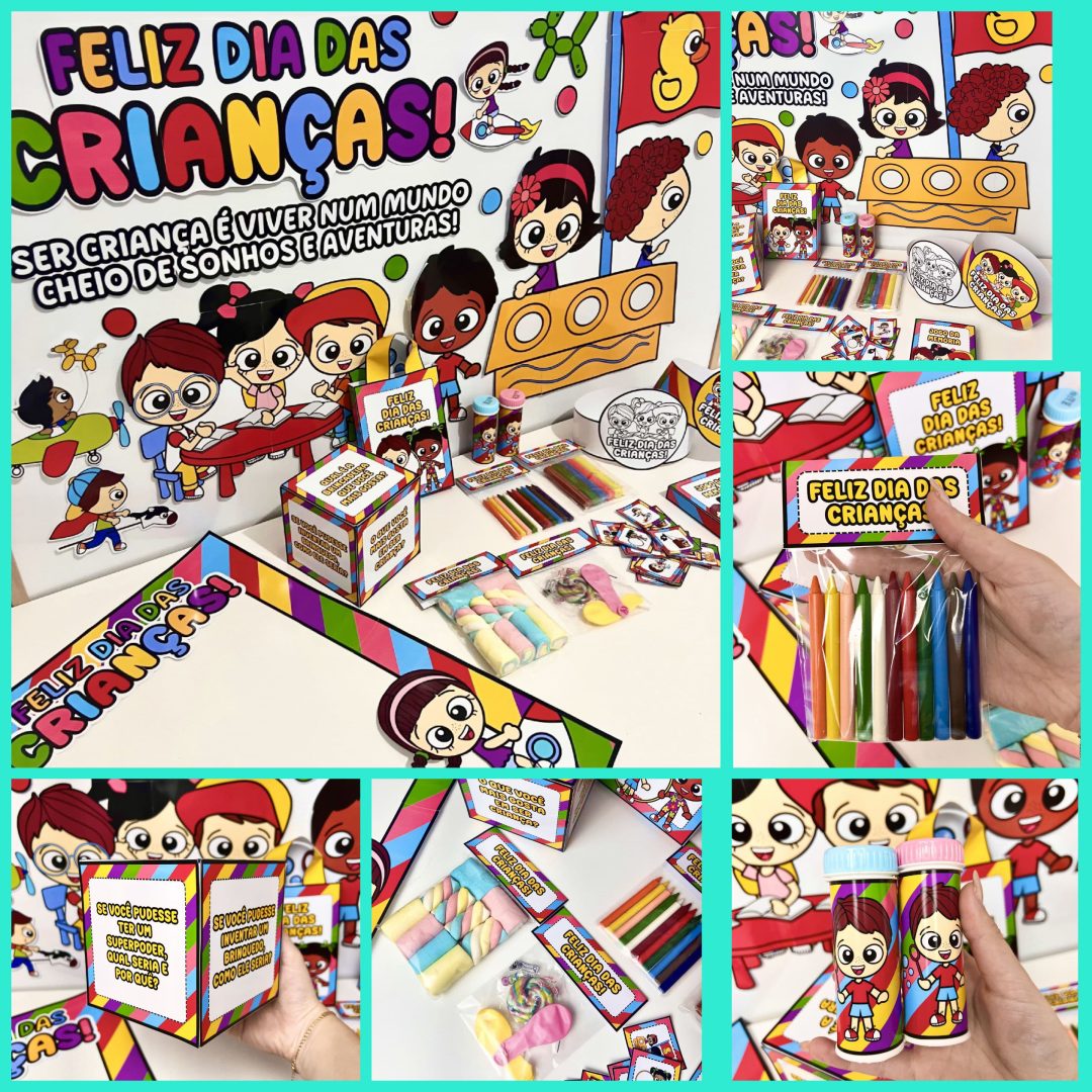 KIT DIA DAS CRIANÇAS COLORIDO