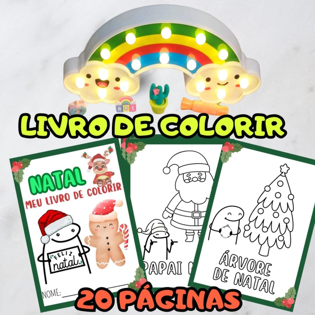 LIVRO DE COLORIR NATAL FLORKS