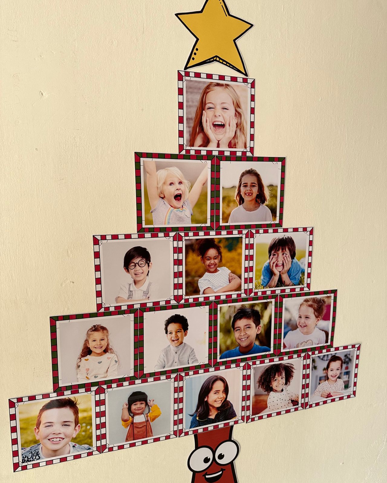 MURAL DE FOTOS FORMATO ÁRVORE DE NATAL - Imagem 4
