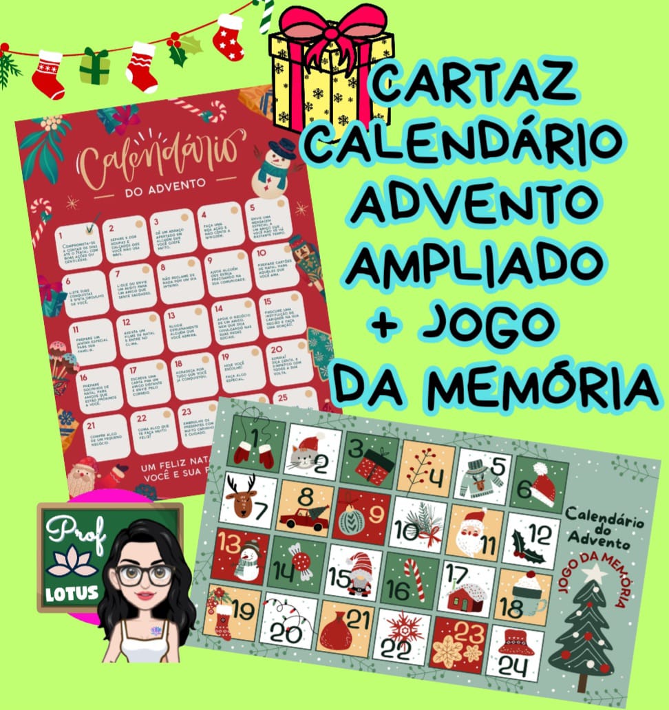 CALENDÁRIO ADVENTO DO NATAL