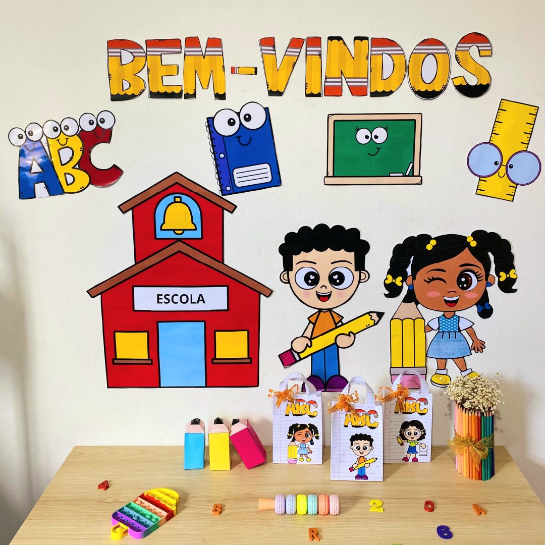 PAINEL BEM-VINDOS + SACOLINHA