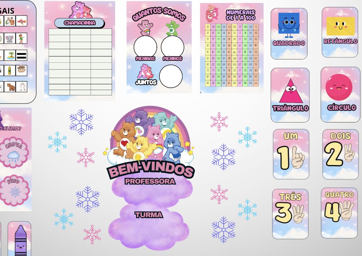 KIT SALA URSINHOS CARINHOSOS DESENHOS - Imagem 3