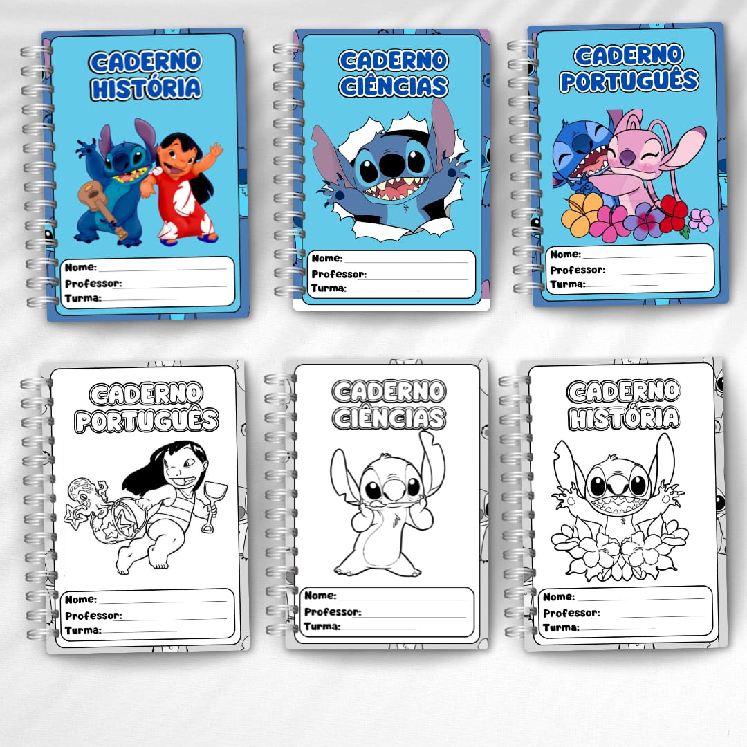 CAPAS DE CADERNO STITCH - Imagem 3