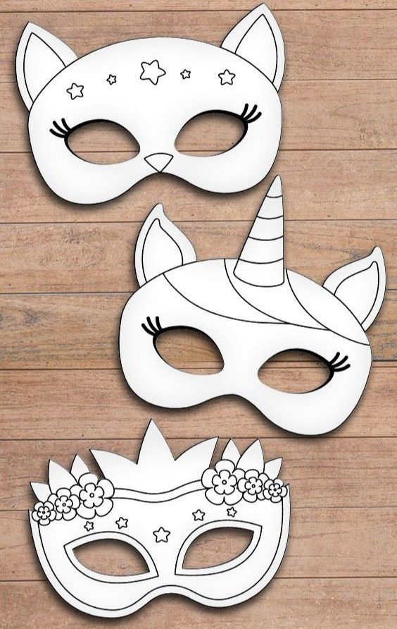 MÁSCARAS PARA COLORIR