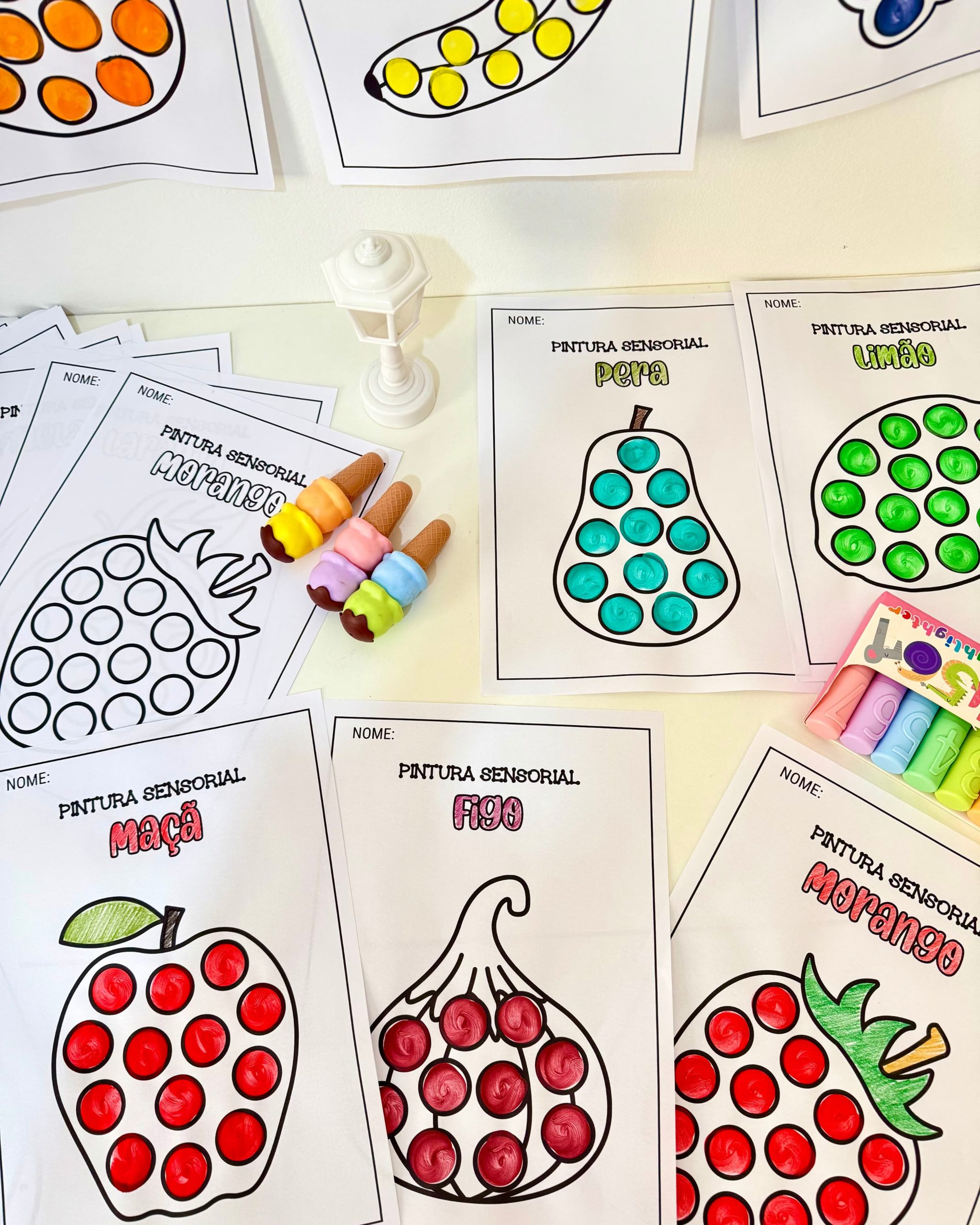 PINTURA SENSORIAL FRUTAS - Imagem 3