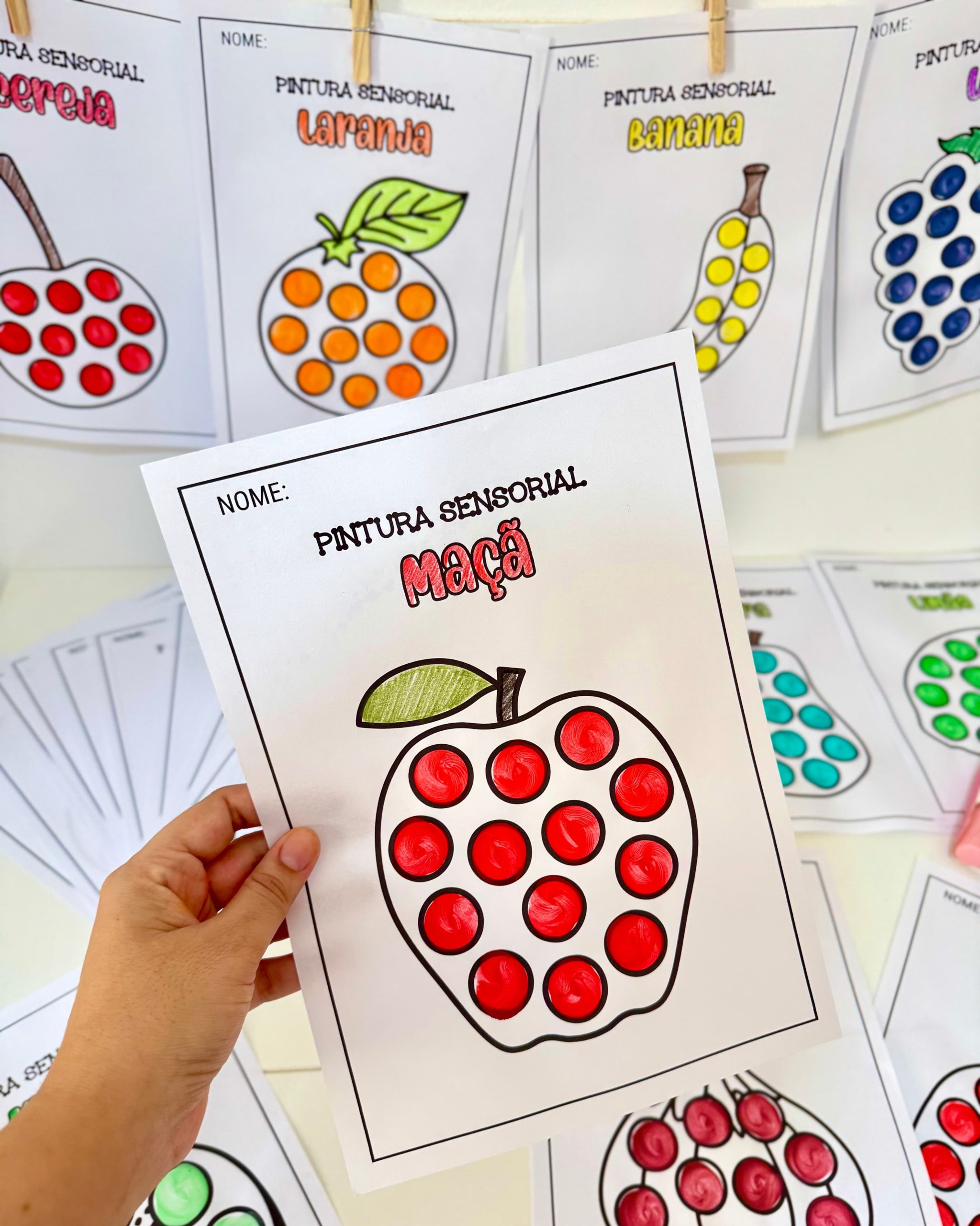 PINTURA SENSORIAL FRUTAS - Imagem 5