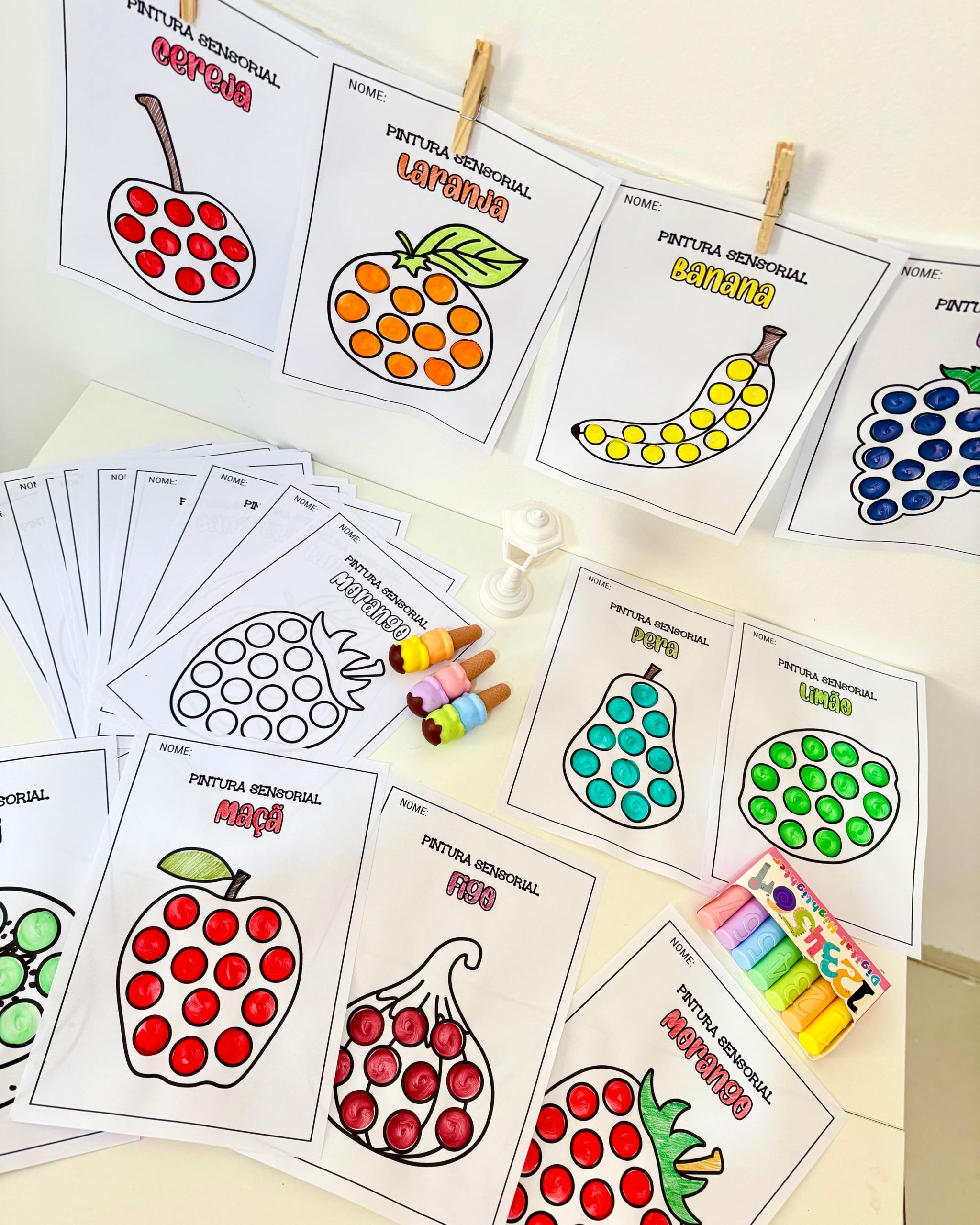 PINTURA SENSORIAL FRUTAS - Imagem 6