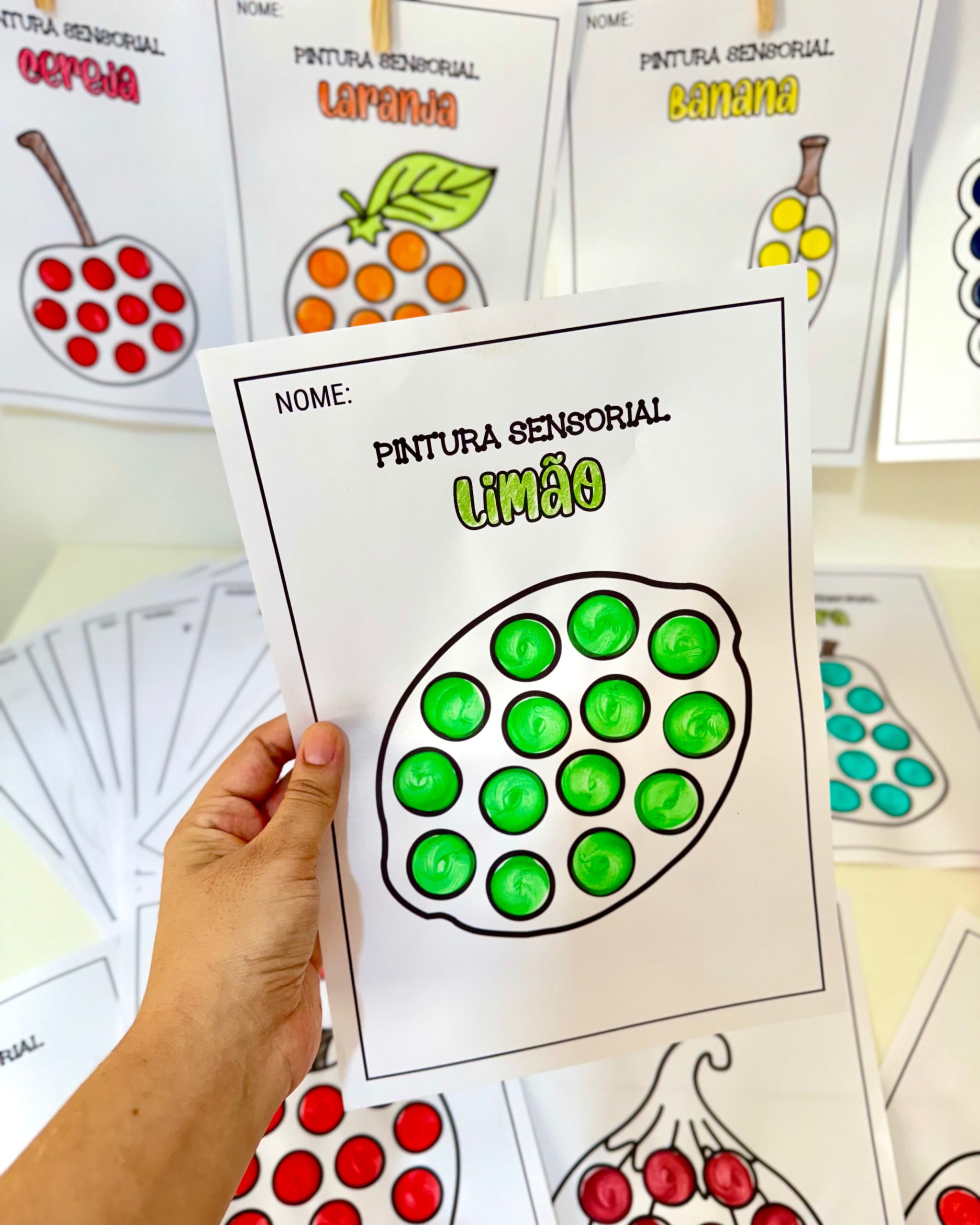 PINTURA SENSORIAL FRUTAS - Imagem 7