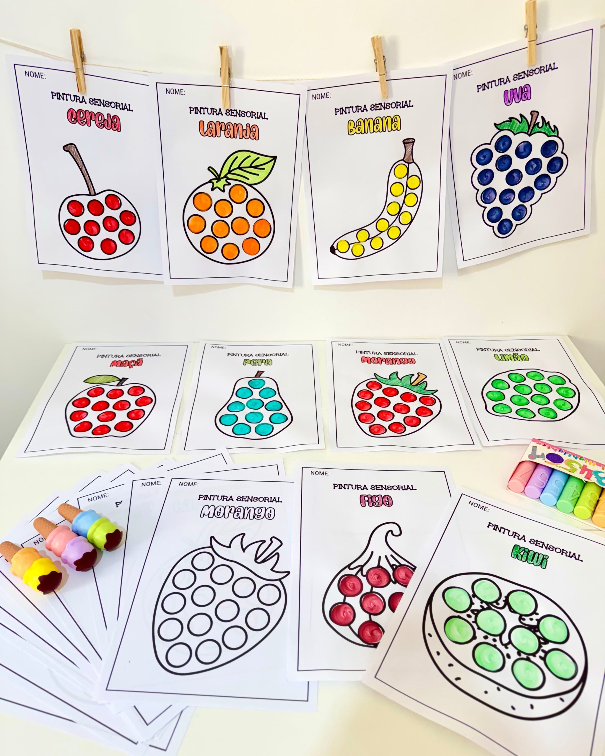 PINTURA SENSORIAL FRUTAS - Imagem 10
