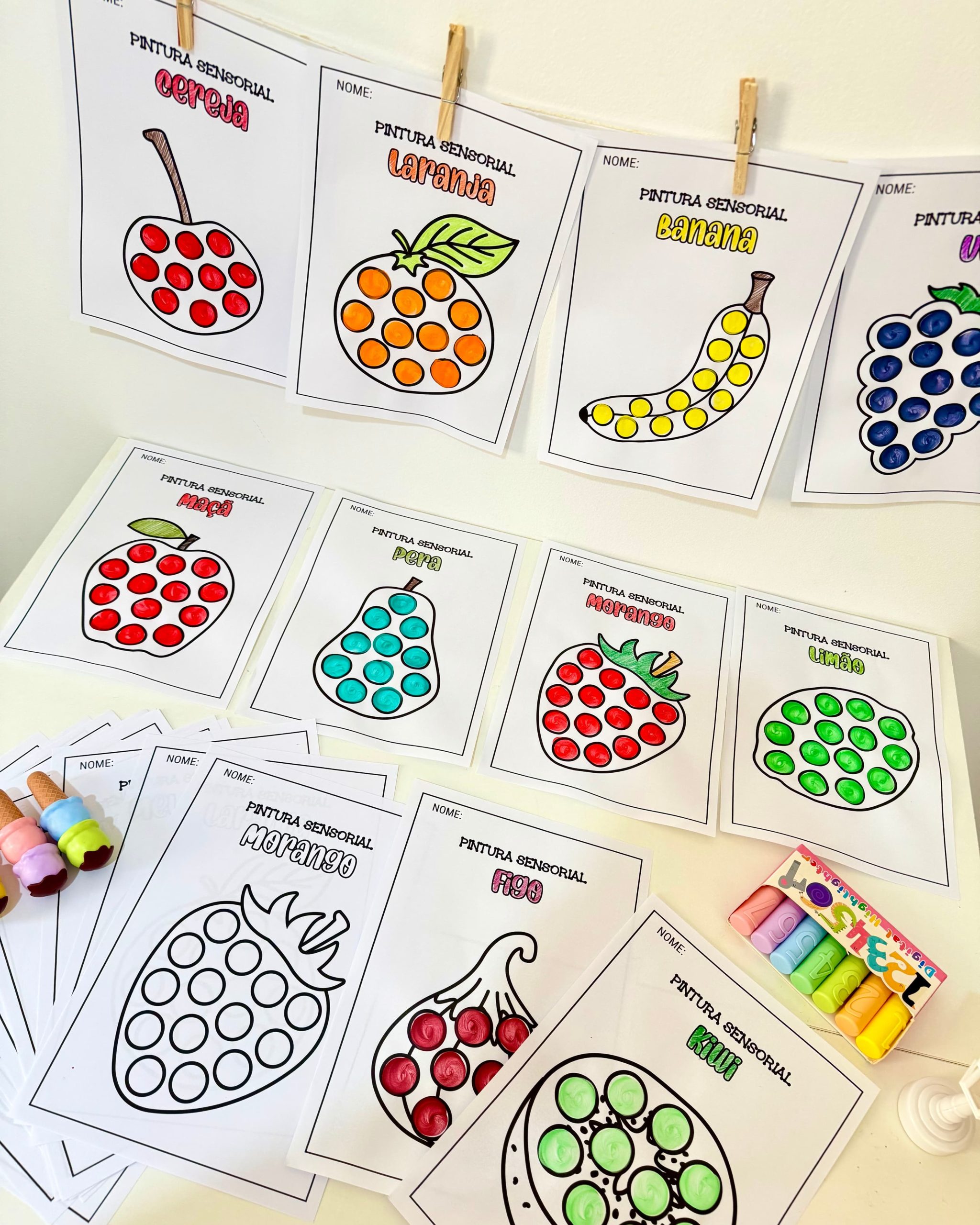 PINTURA SENSORIAL FRUTAS - Imagem 11