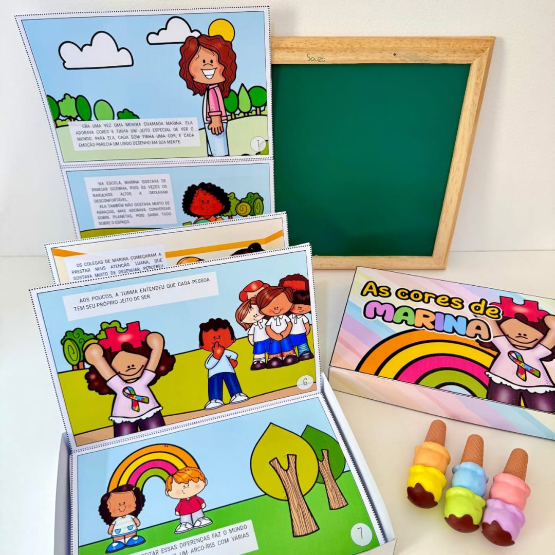 LIVRO NA CAIXA AS CORES DE MARINA