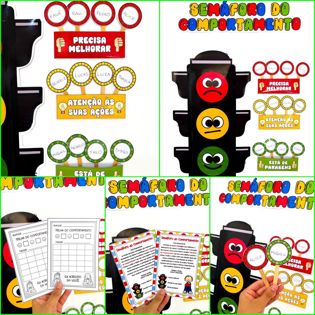 SEMÁFORO COLORIDO DO COMPORTAMENTO