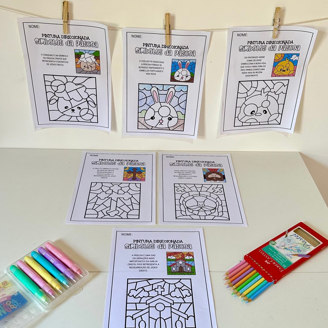 PINTURAS SÍMBOLOS DA PÁSCOA