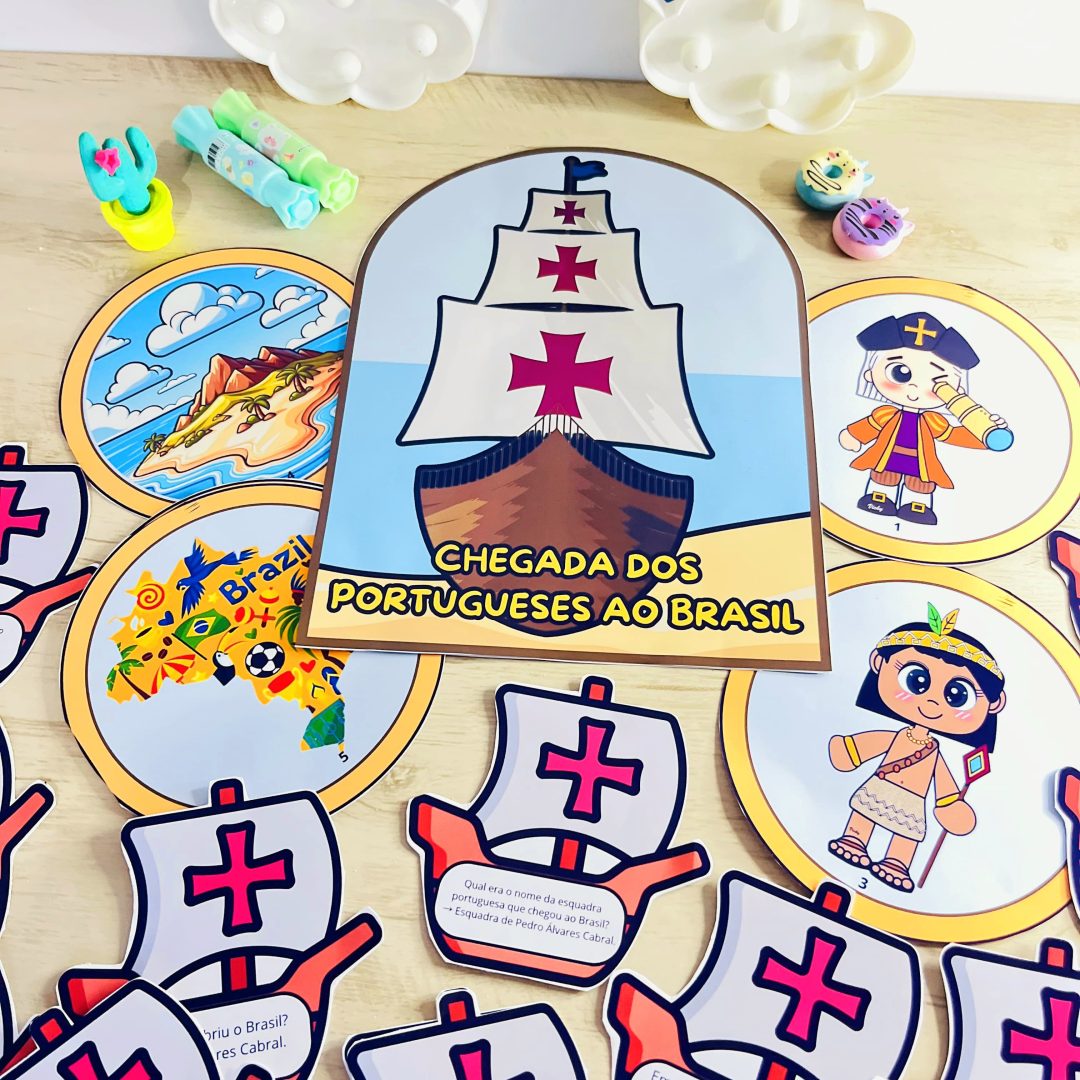 CHEGADA DOS PORTUGUESES AO BRASIL LUVA E QUIZ