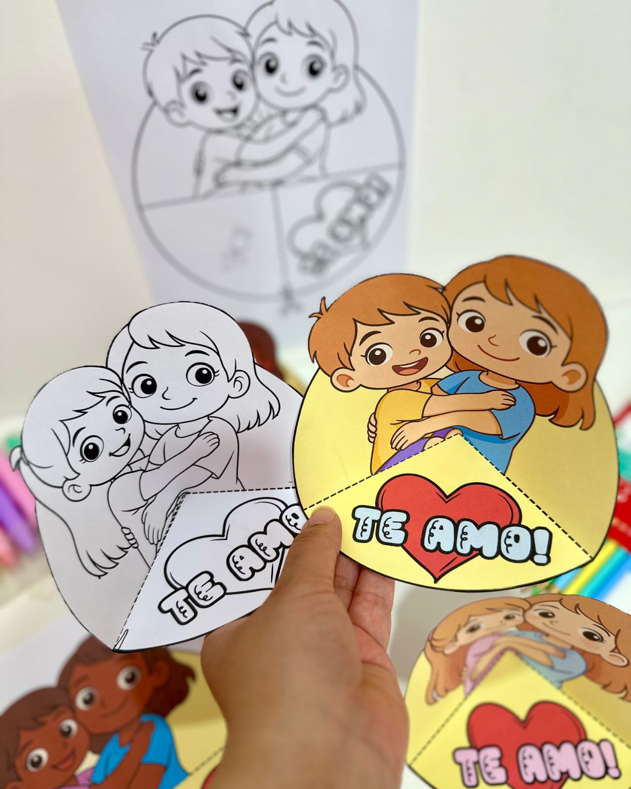 ATIVIDADE 3D DIA DAS MÃES/DIA DE QUEM CUIDA DE MIM - Imagem 4