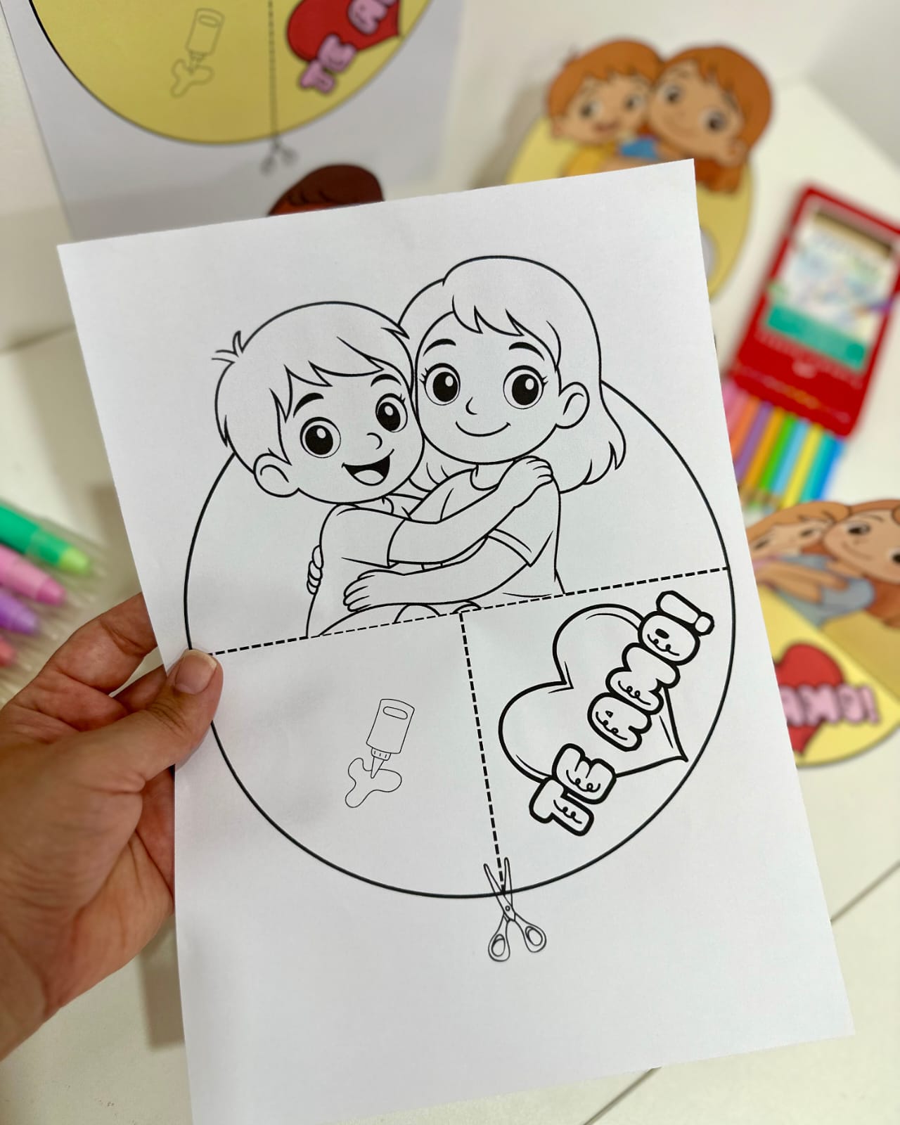 ATIVIDADE 3D DIA DAS MÃES/DIA DE QUEM CUIDA DE MIM - Imagem 7