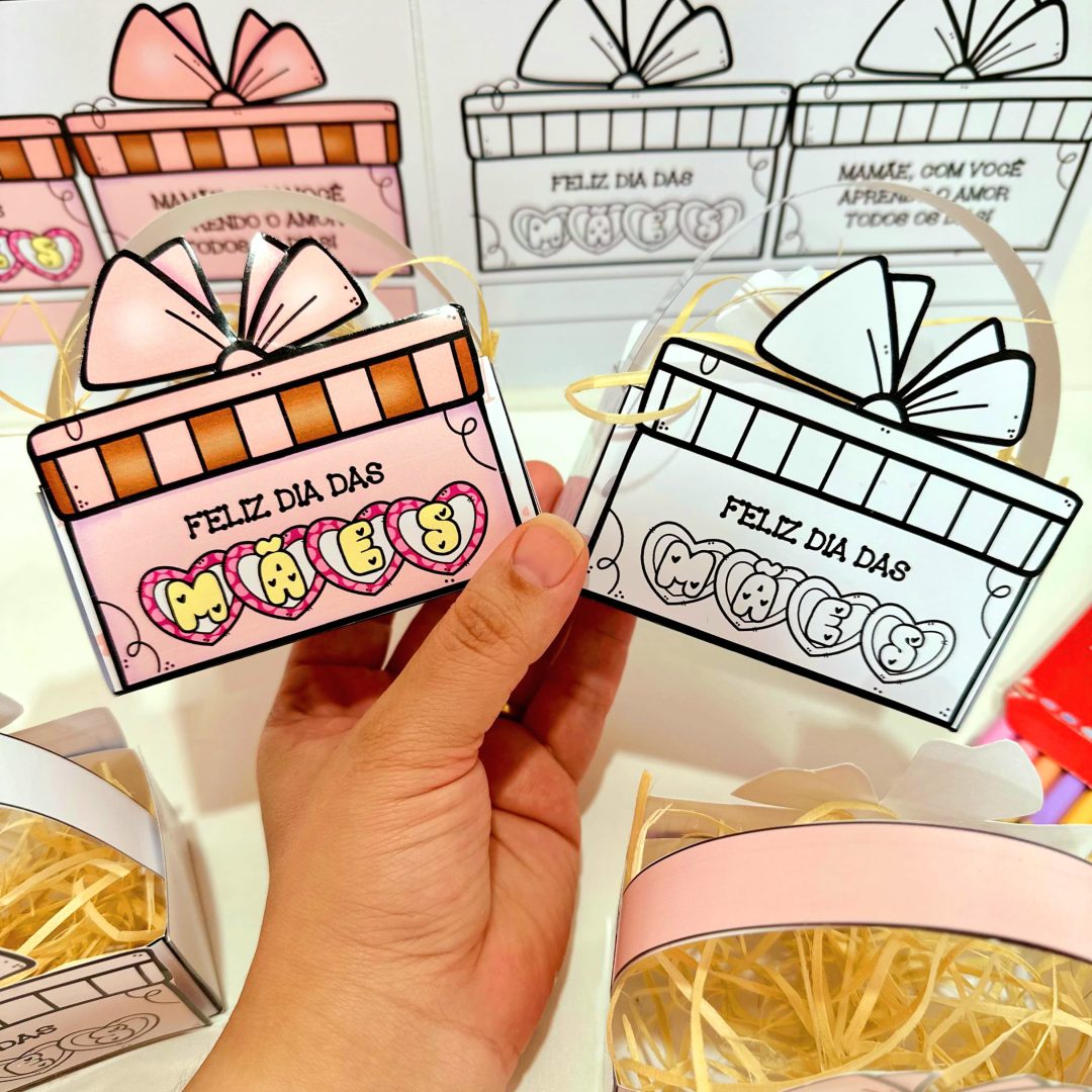 CESTINHA LEMBRANCINHA DIA DAS MÃES