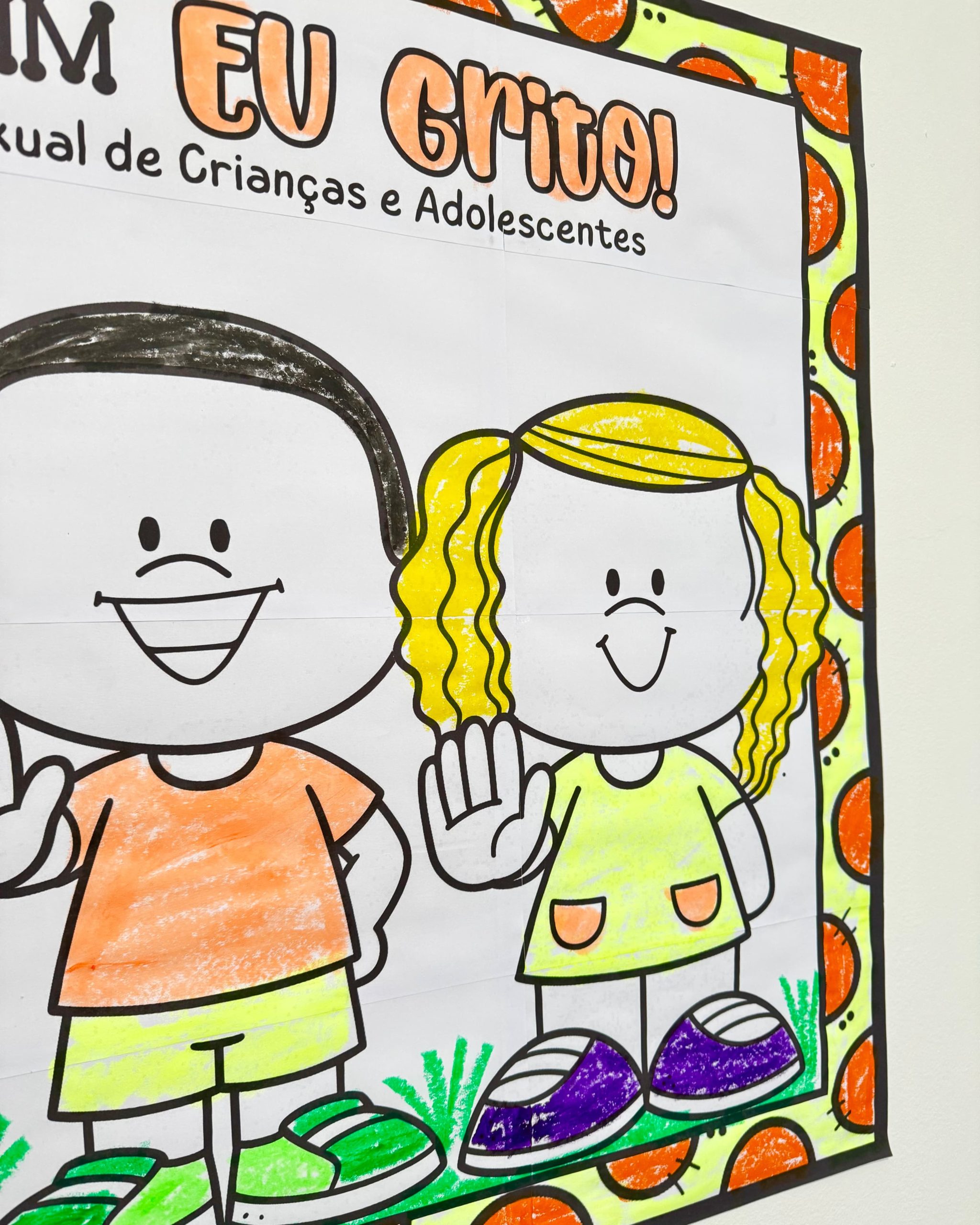 PAINEL PARA COLORIR MAIO LARANJA - Imagem 4