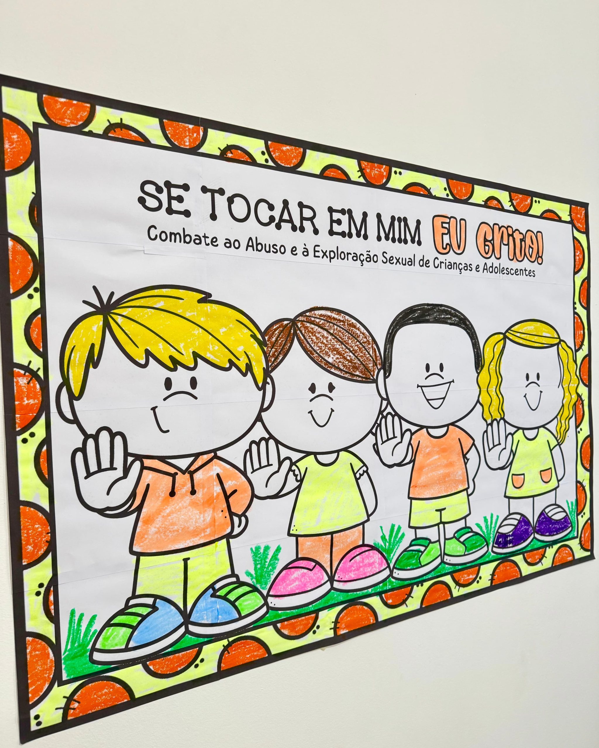 PAINEL PARA COLORIR MAIO LARANJA - Imagem 5