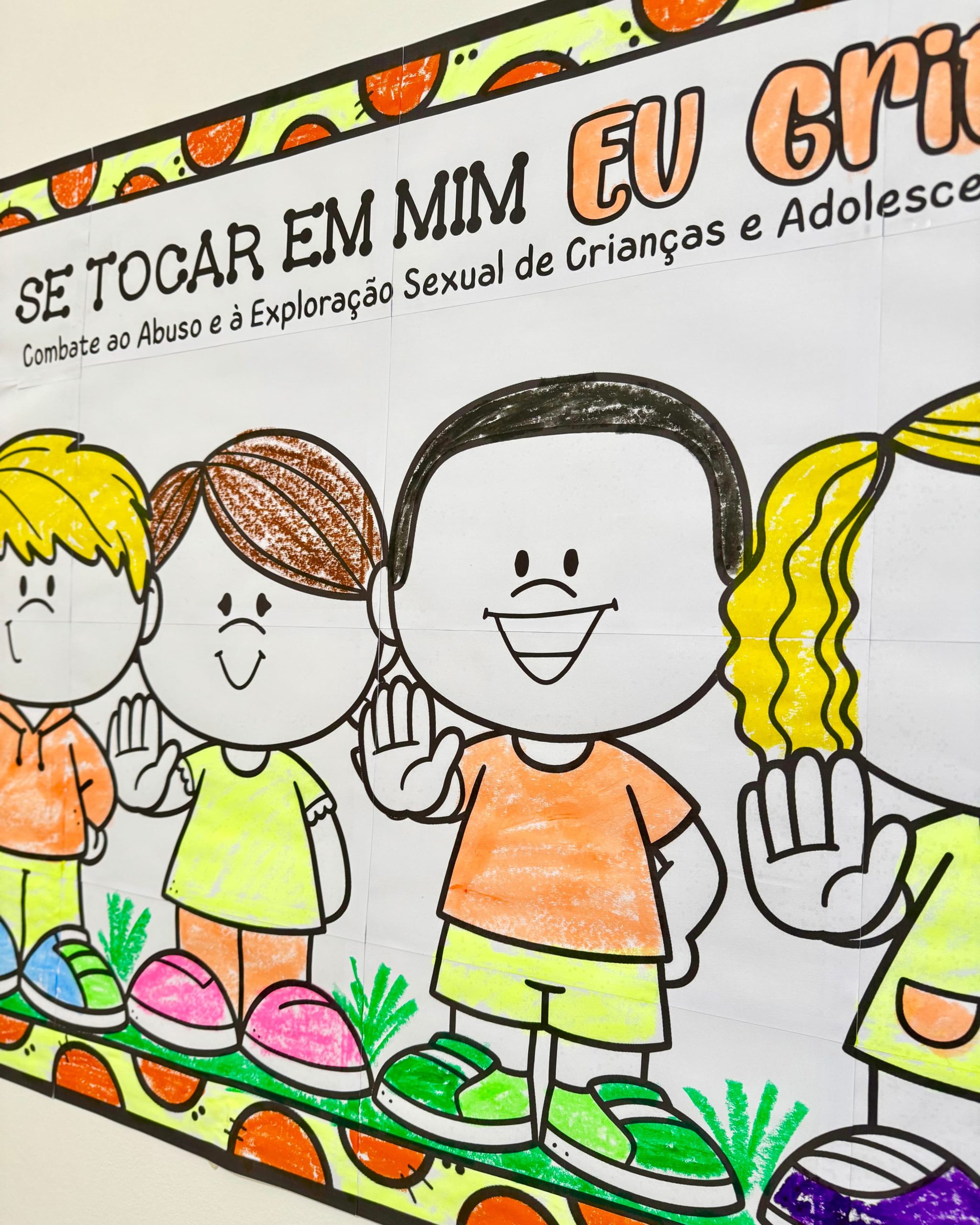 PAINEL PARA COLORIR MAIO LARANJA - Imagem 6
