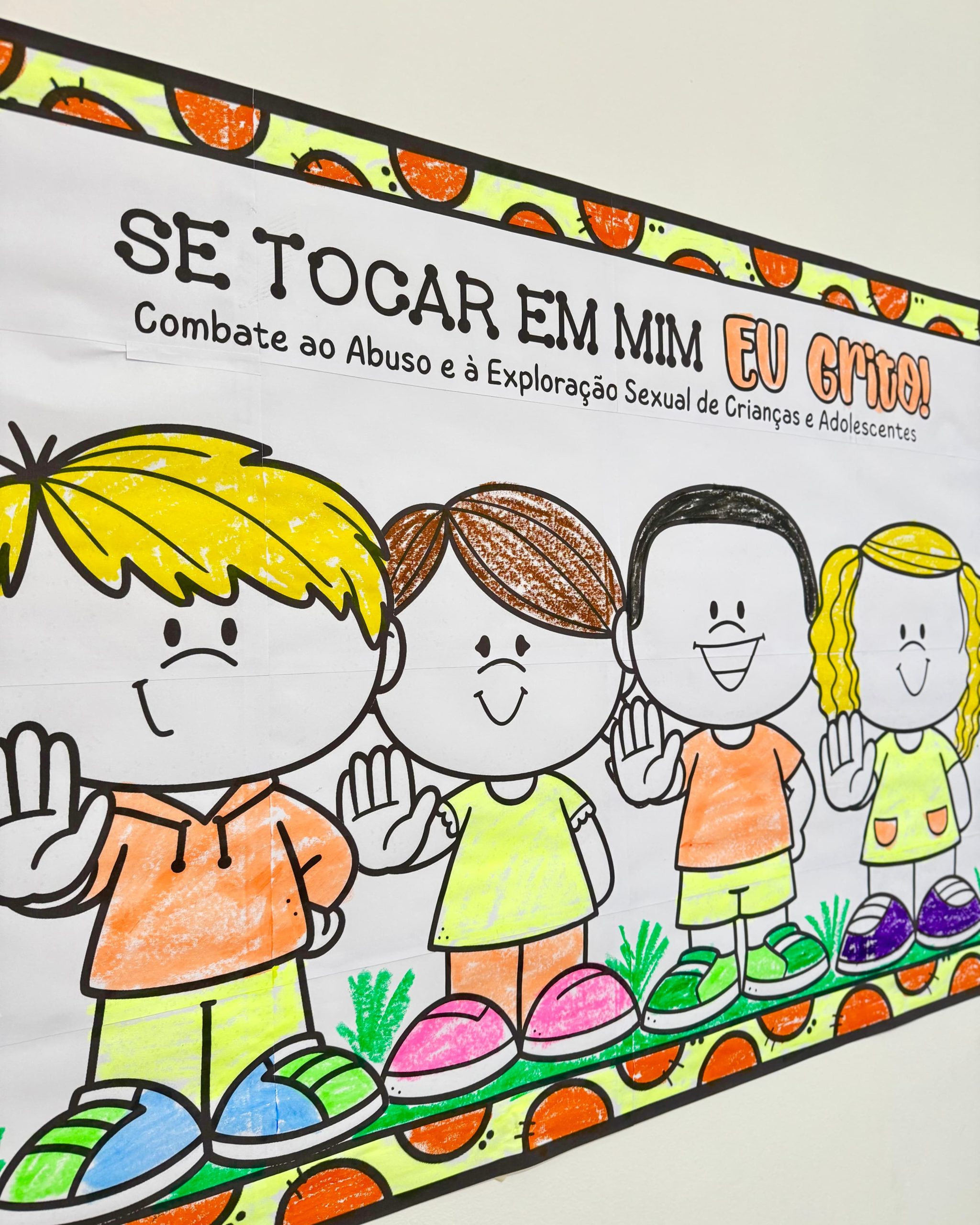 PAINEL PARA COLORIR MAIO LARANJA - Imagem 9