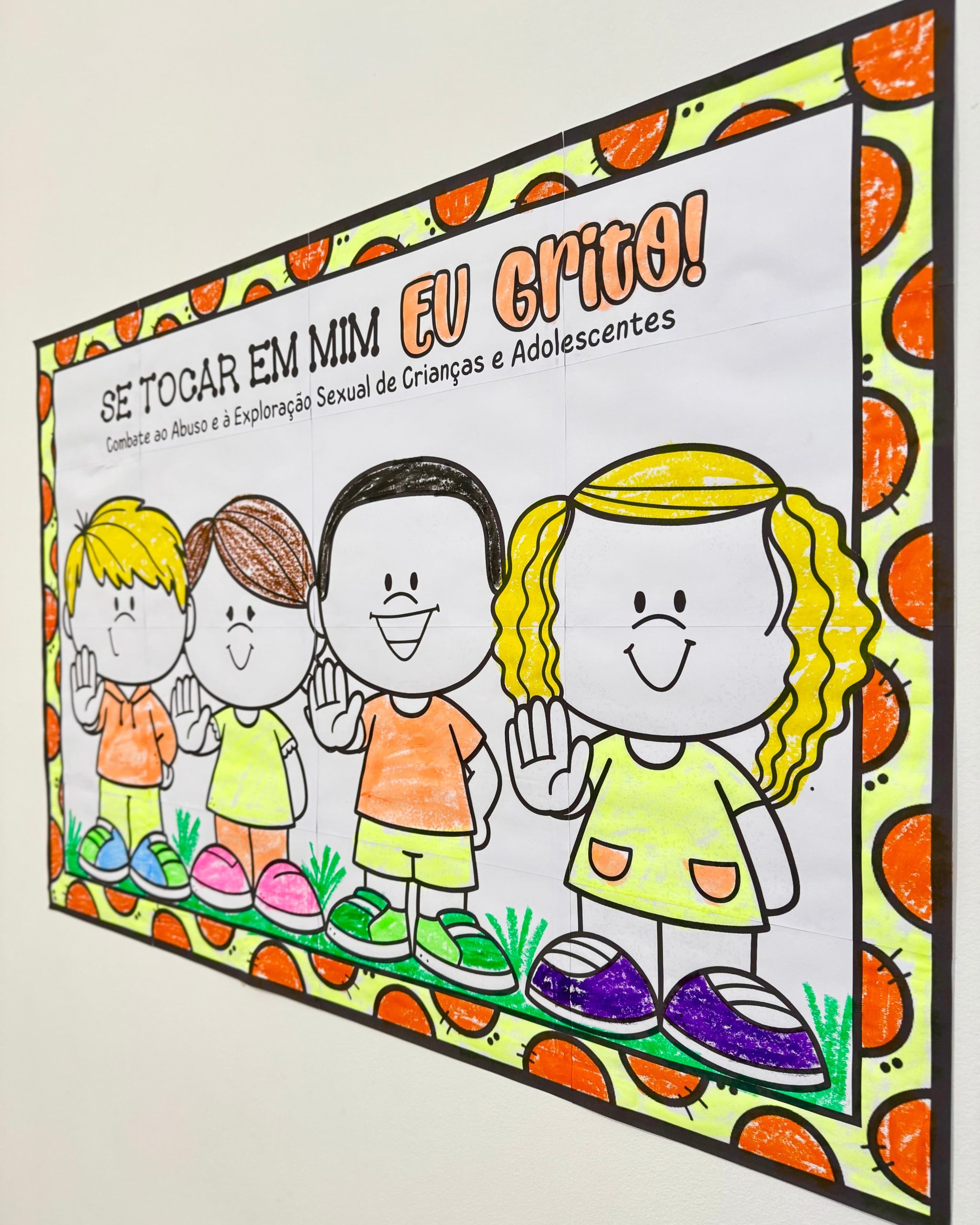 PAINEL PARA COLORIR MAIO LARANJA - Imagem 11