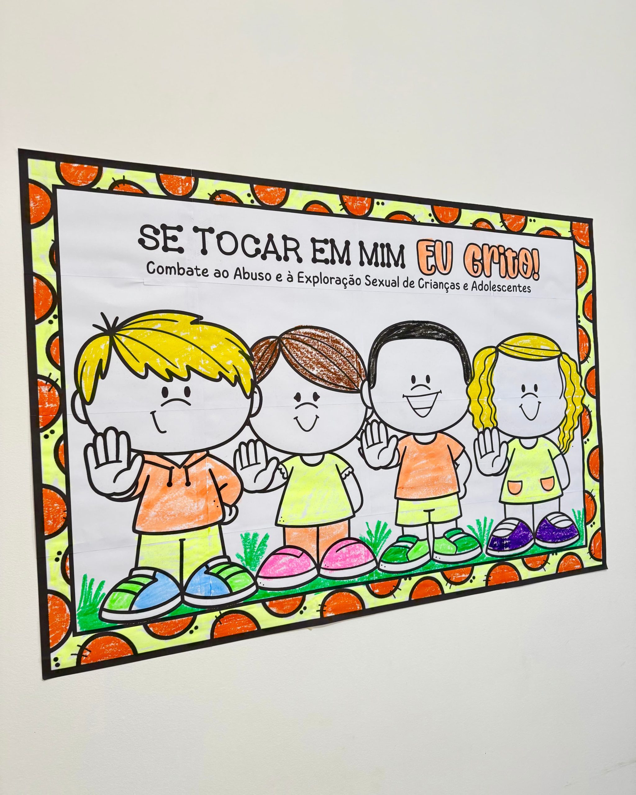 PAINEL PARA COLORIR MAIO LARANJA - Imagem 14